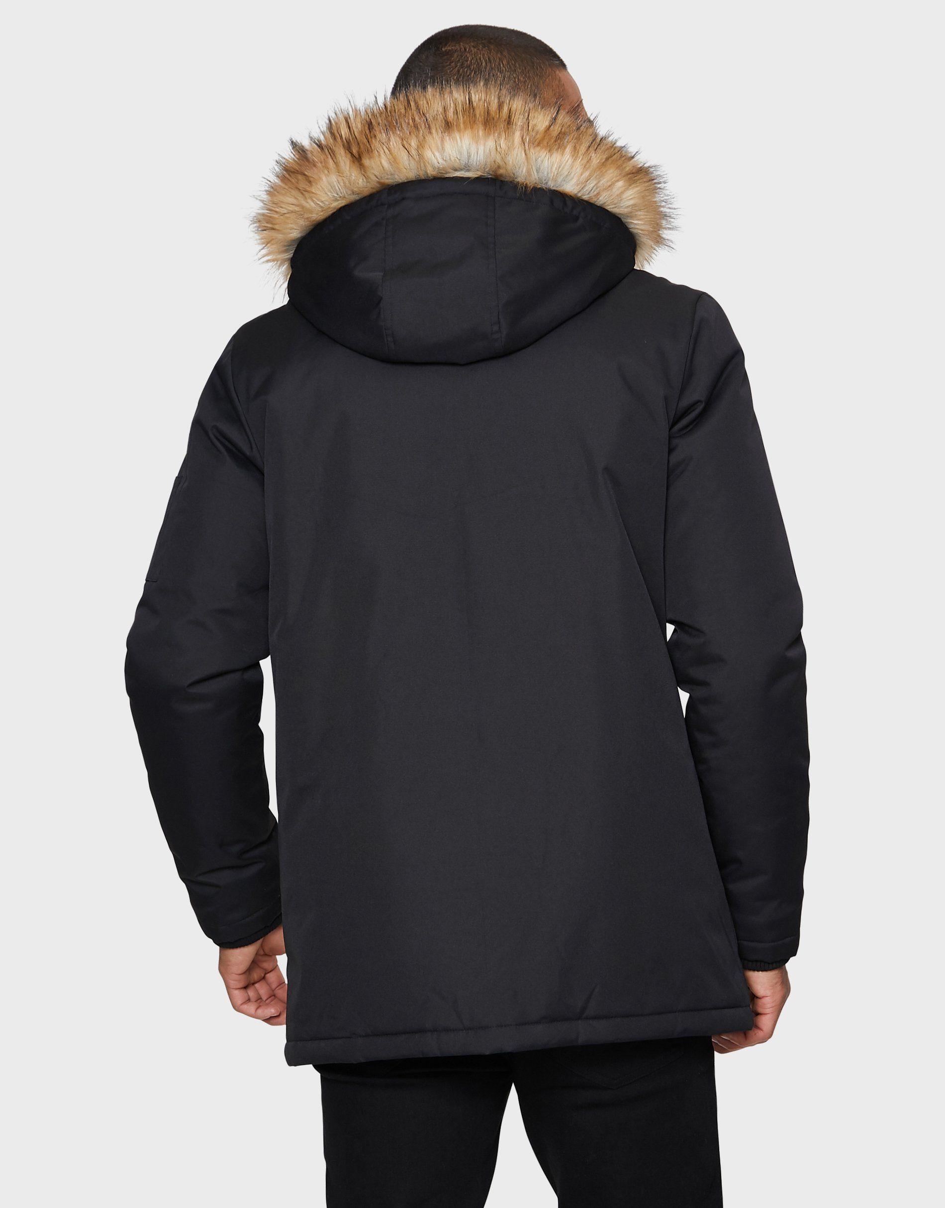 Standard schwarz Winterjacke Global Threadbare Black- Estate (GRS) Jacket Recycled THB Padded zertifiziert
