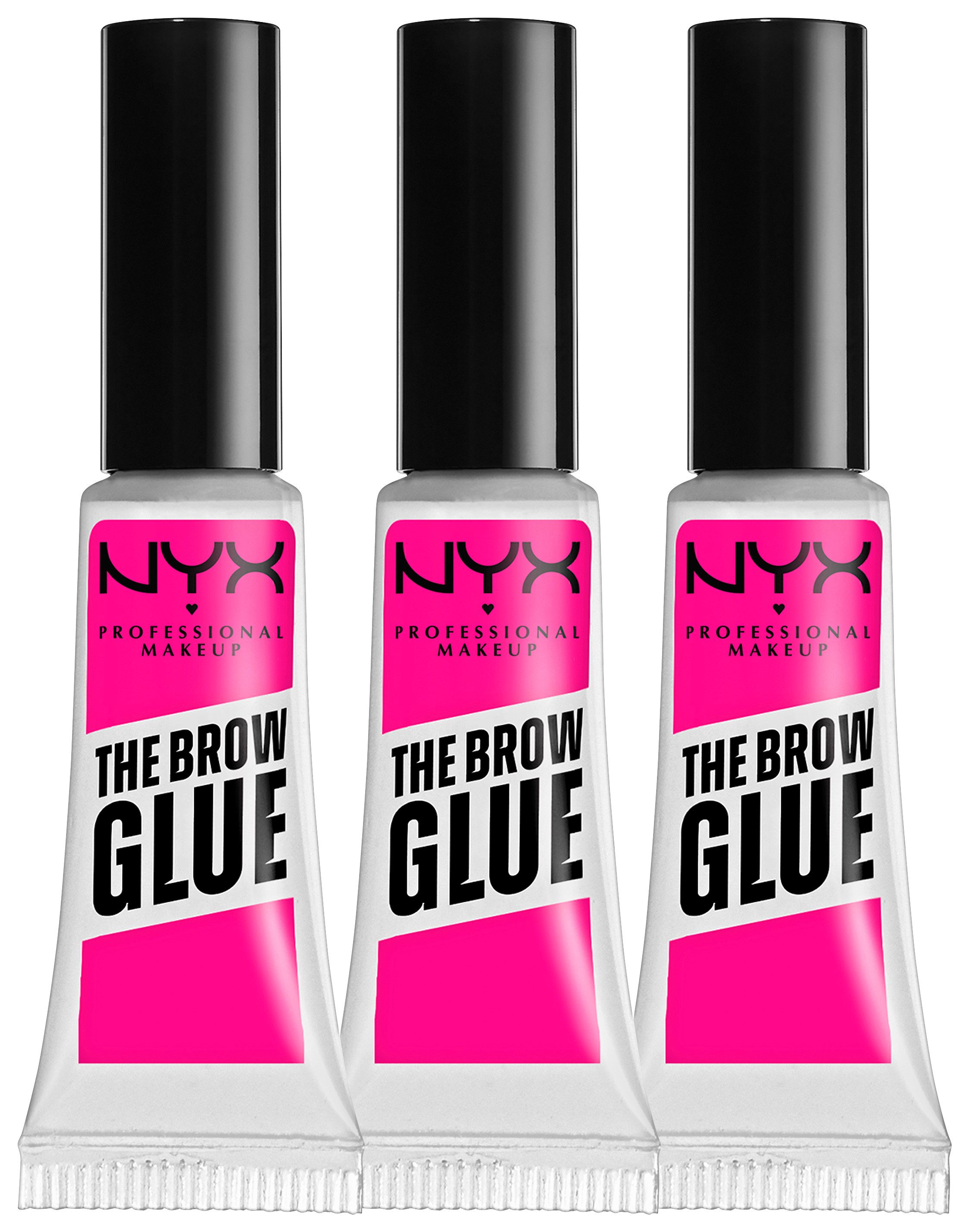 NYX Schmink-Set NYX Professional Makeup The Brow Glue Stick 3er Set, Hält lange, klebt nicht, mit jedem Augenbrauenstift kombinierbar.