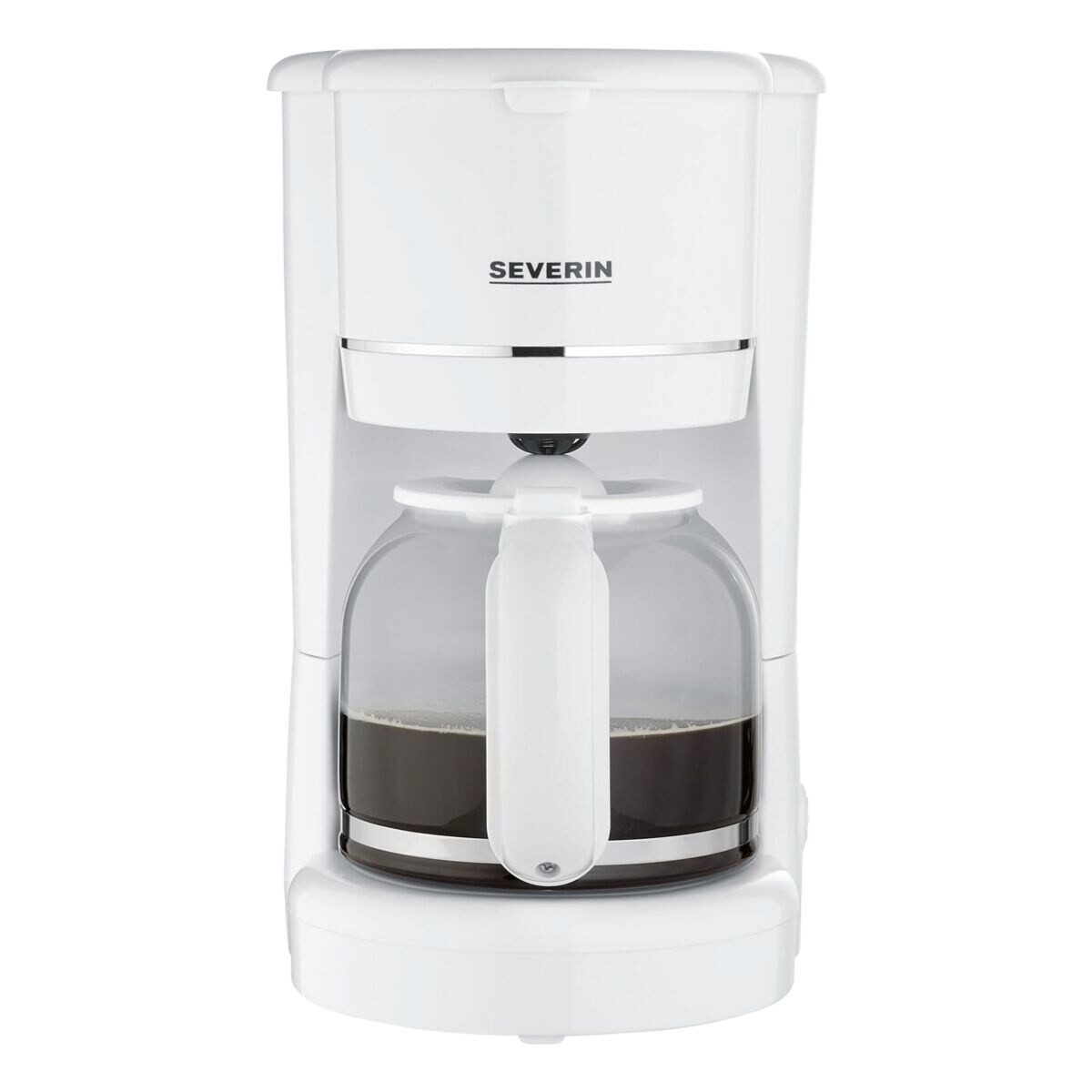 Severin Filterkaffeemaschine, 1.25l Kaffeekanne, 1x4, 900 Watt weiß