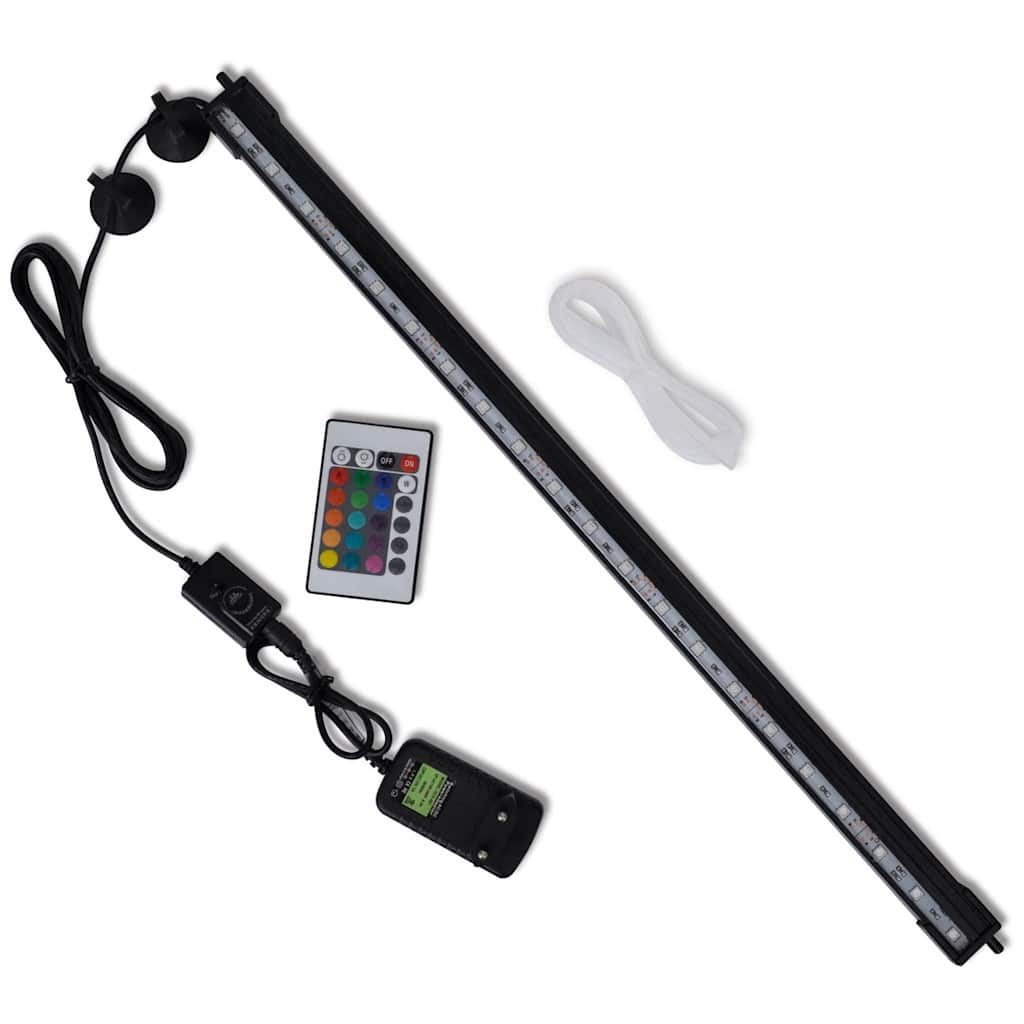 vidaXL LED Aquariumleuchte LED Aquarium Blasenlampe RGB 56,5 cm