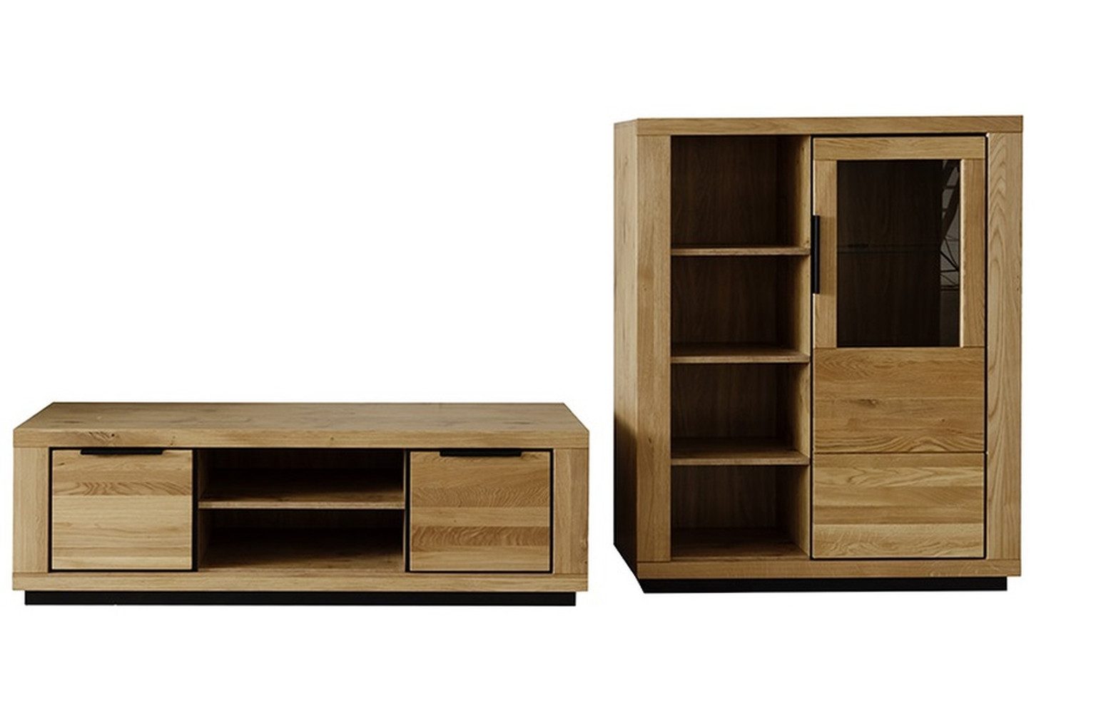 freiraum Wohnwand Greno, (2-teilig), (2-teilig) in Wildeiche - 275x142x54 (BxHxT)