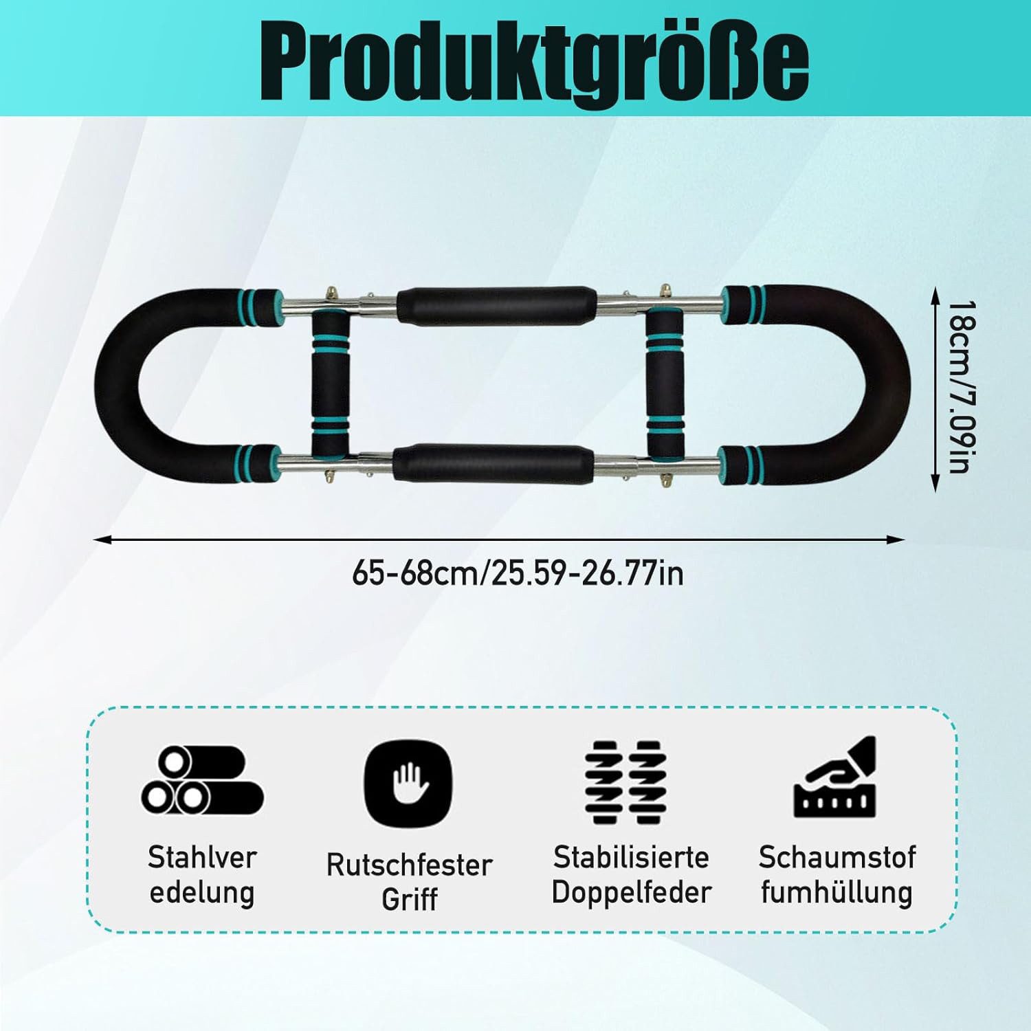 Refined Living Multitrainer Brusttrainer für Zuhause Brustmuskel Trainingsgeräte Biegehantel, (Biegehantel U-förmiger Twister Armtrainer Verstellbarer Power, 1-St., Expander fitness Bizeps trainingsgerät Rutschfester Schaumstoffgriff), Körperstärke Sportgeräte zuhause Geschenke für Liebhaber, Väter Männer