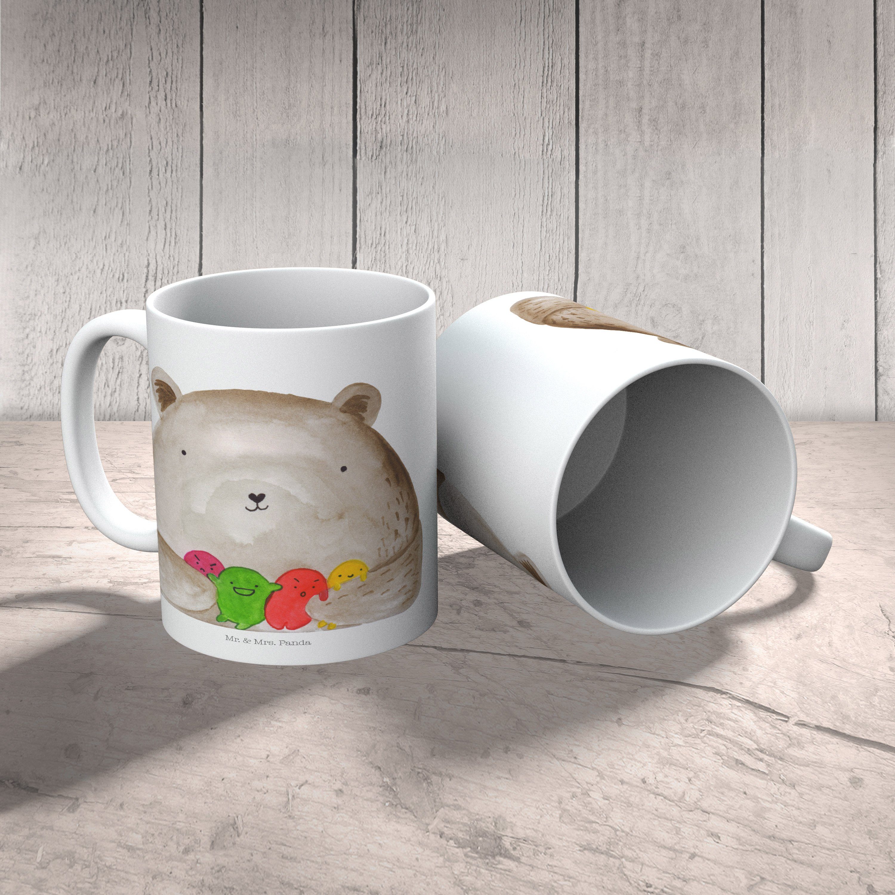 Tasse Kaffeebecher, Mr. Geschenk Panda - Bär Keramik - & Geschenk, Wahnsinn, Tasse, Mrs. Weiß Gefühl