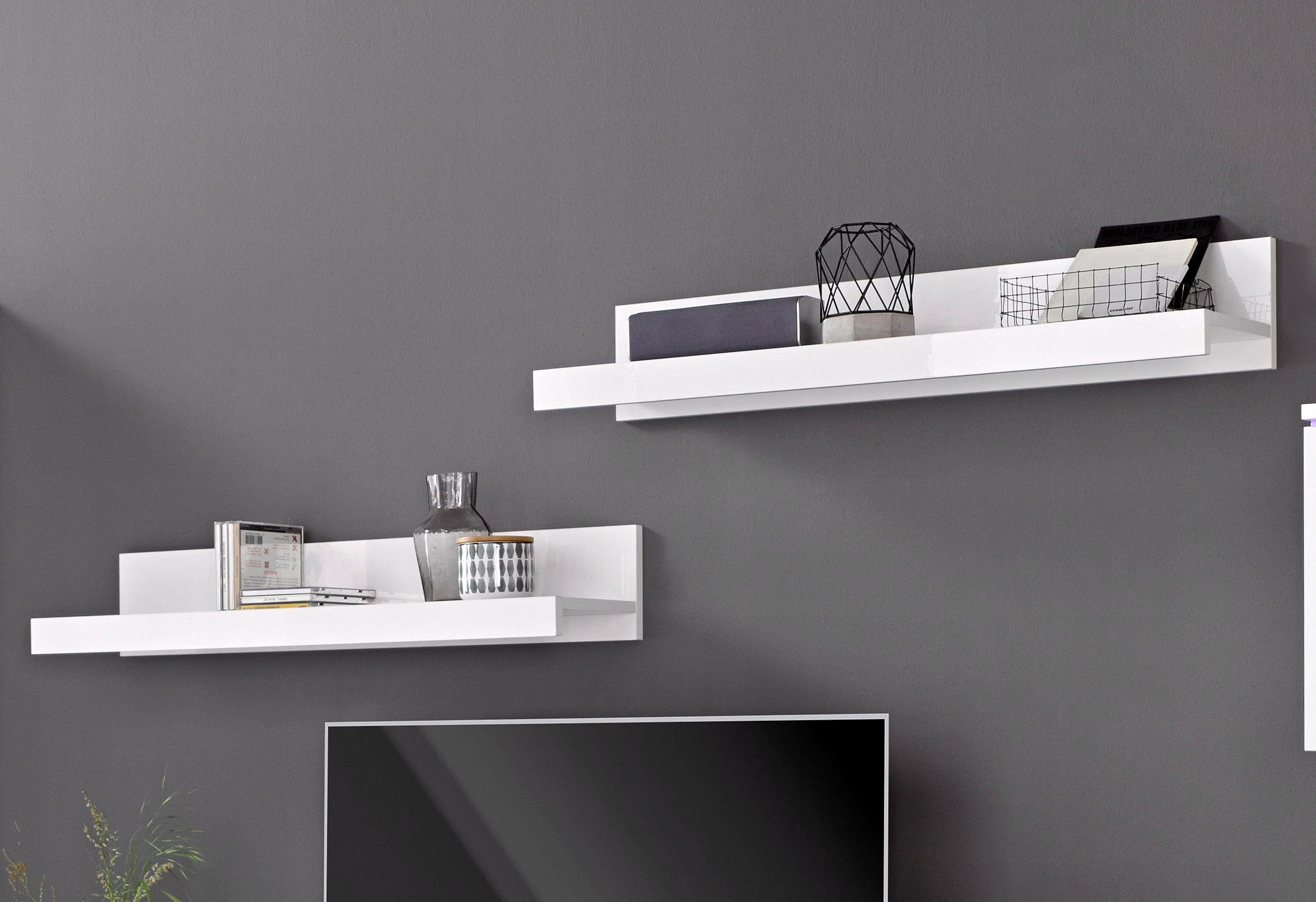 OTTO home Wandboard India,Breite 90 cm, Set 2-tlg praktisches Regal für die Wand, Set 2-tlg., Das Wandregal viel Stauraum