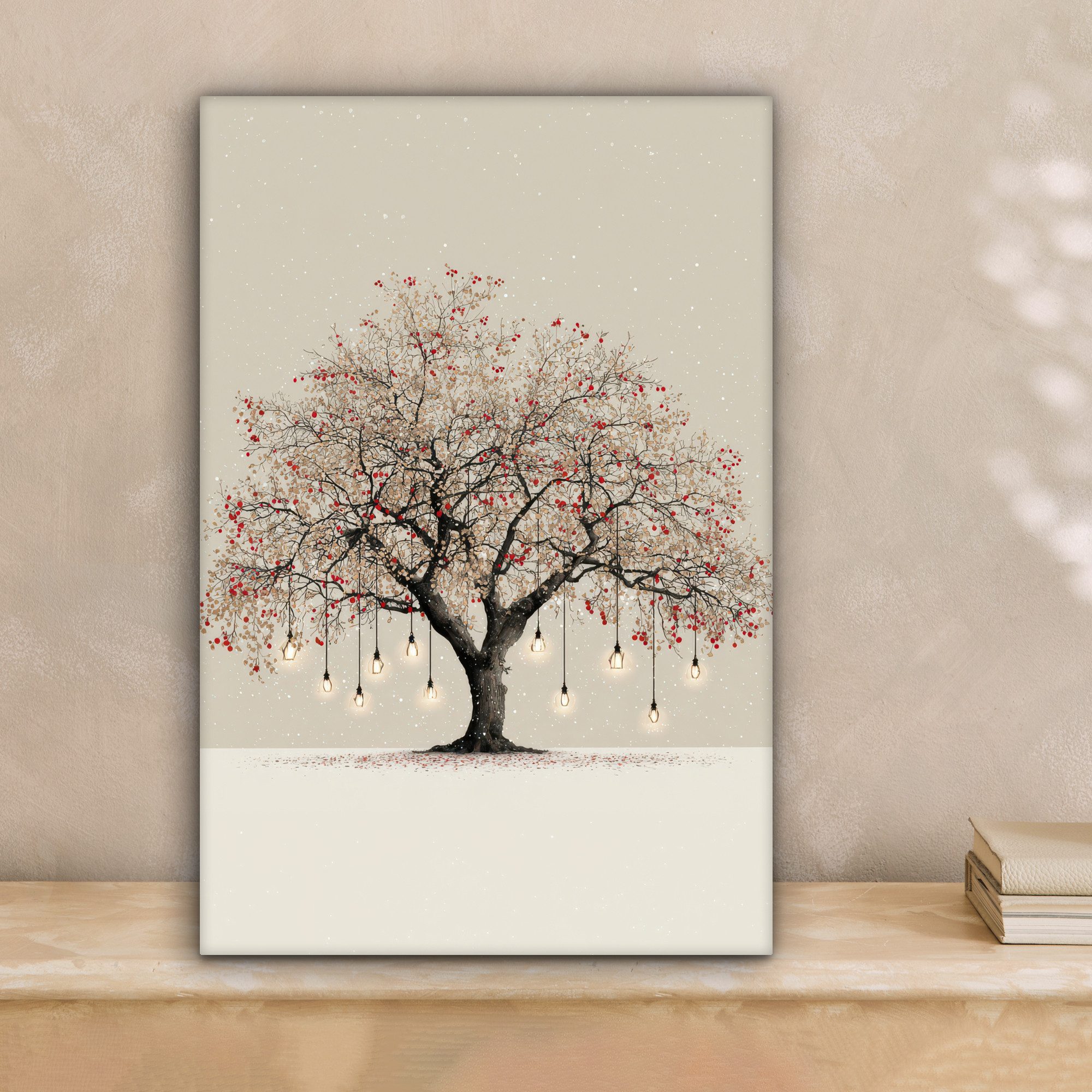 OneMillionCanvasses® Leinwandbild Lichterbaum - Winter - Weihnachten - Mehr günstig online kaufen
