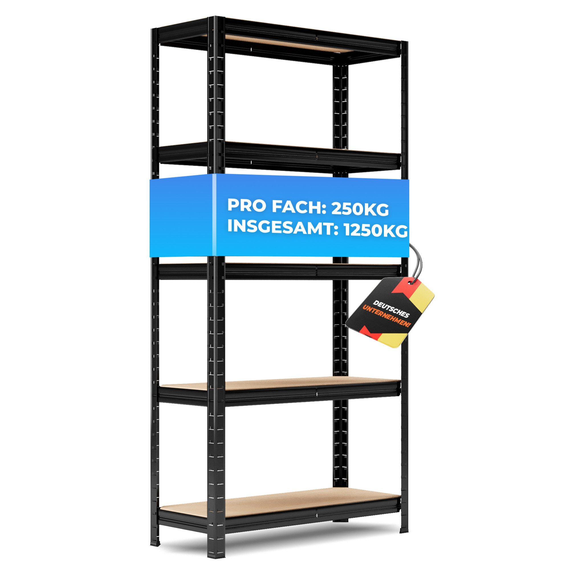 ALL Schwerlastregal Premium Qualität, 180x180x60cm 1250kg Traglast ideal fü günstig online kaufen