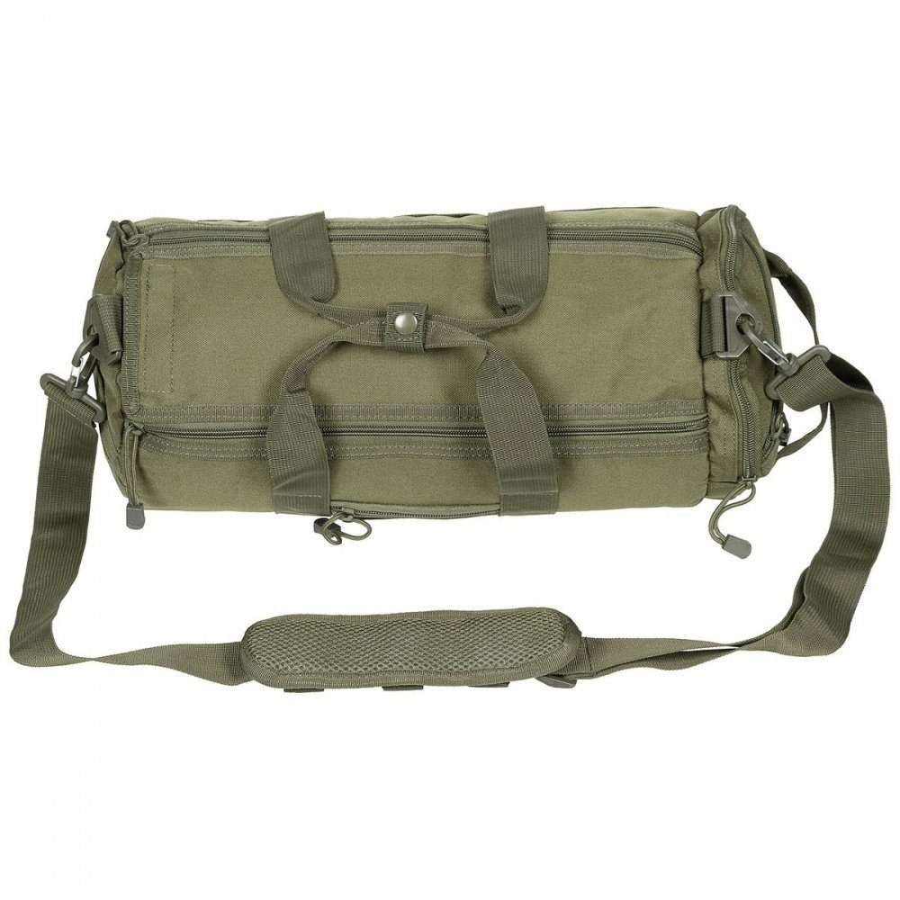 MFH Schultertasche Einsatztasche, rund, "MOLLE", oliv