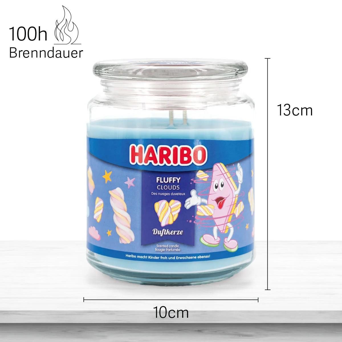 HARIBO Duftkerze HARIBO Duftkerze - verschiedene Düfte 510G 100h Brenndauer im Glas (Einzeln, 1-tlg., Einzeln), HARIBO-Duft
