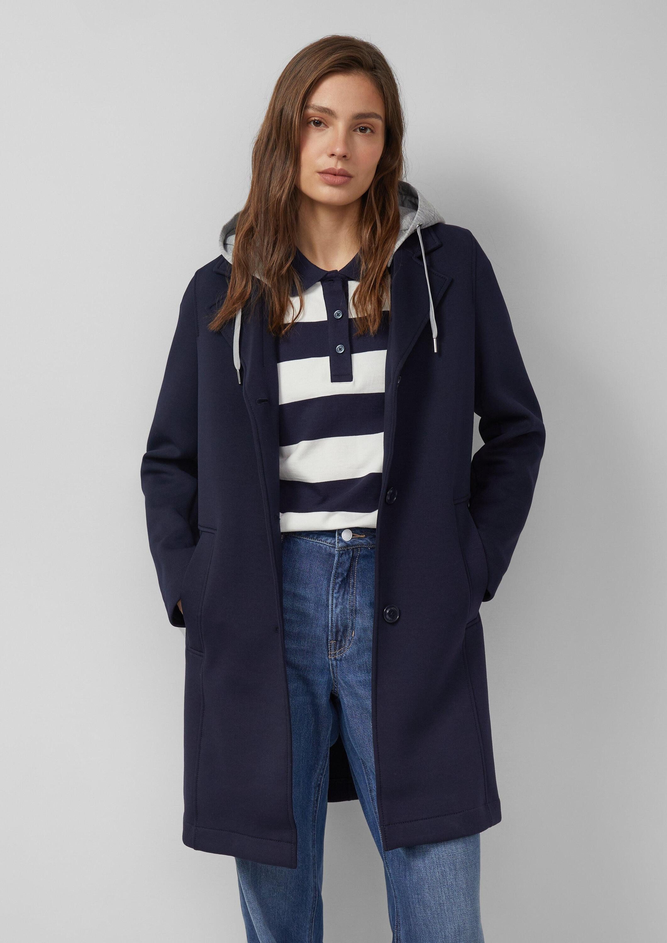 s.Oliver Funktionsmantel Outdoor-Mantel Scuba-Mantel mit abnehmbarer Kapuze