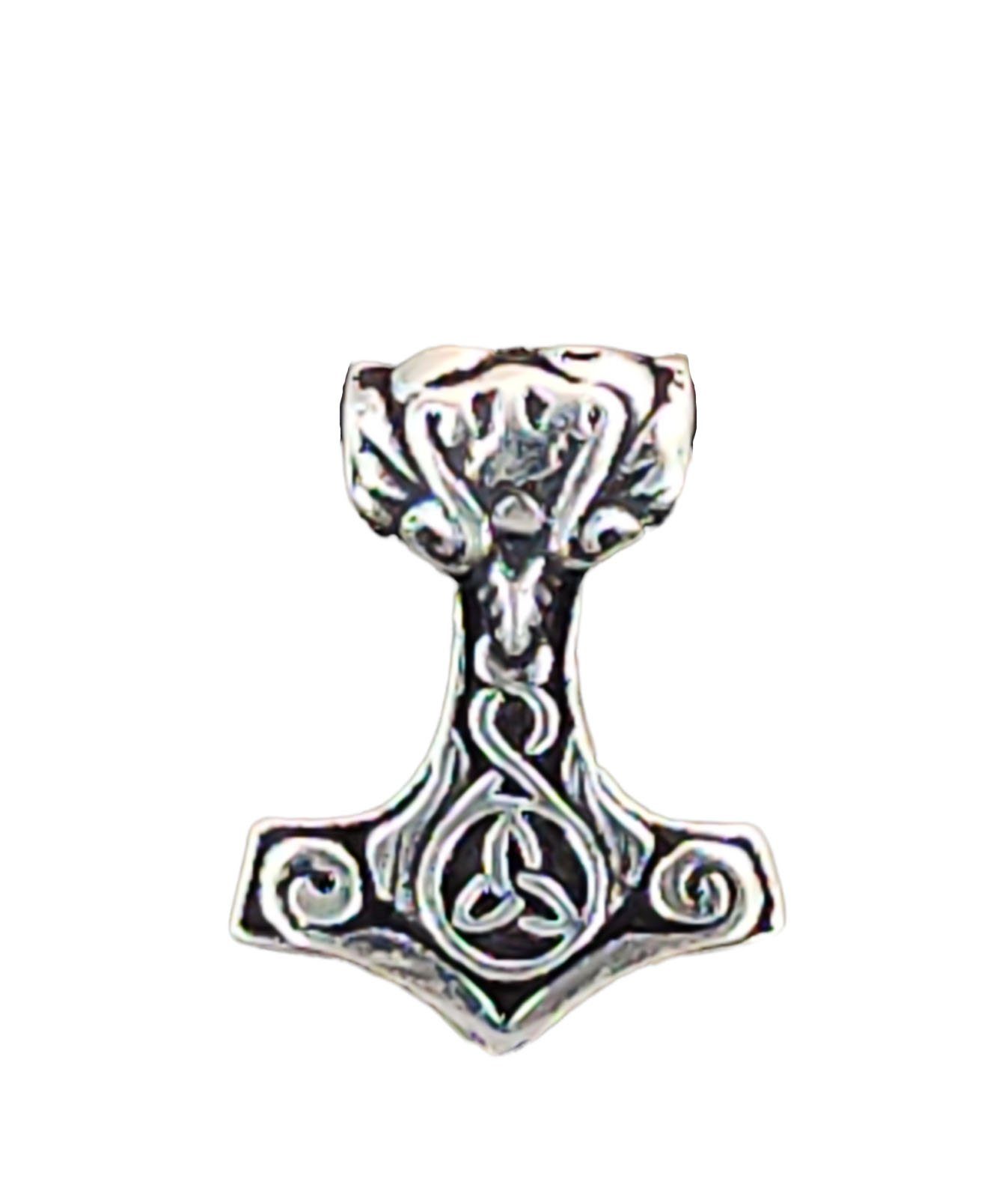 Kiss of Leather Kettenanhänger Thorshammer Anhänger Silber 925 Thorhammer Thor Hammer Odin Nr. 71