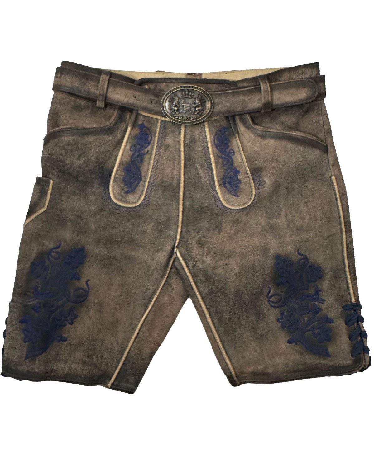 Maddox Trachtenlederhose 'Utz' mit Gürtel, Wildbock günstig online kaufen