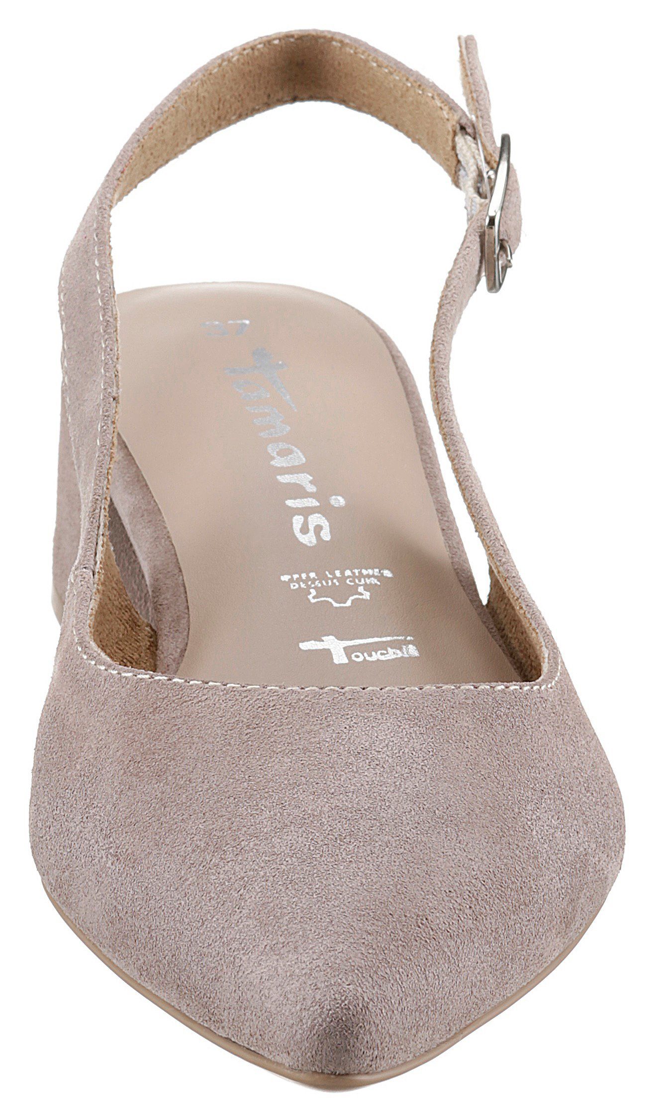 Tamaris Slingpumps, Blockabsatz, Abendschuh, Sommerschuh mit verstellbarem Riemchen