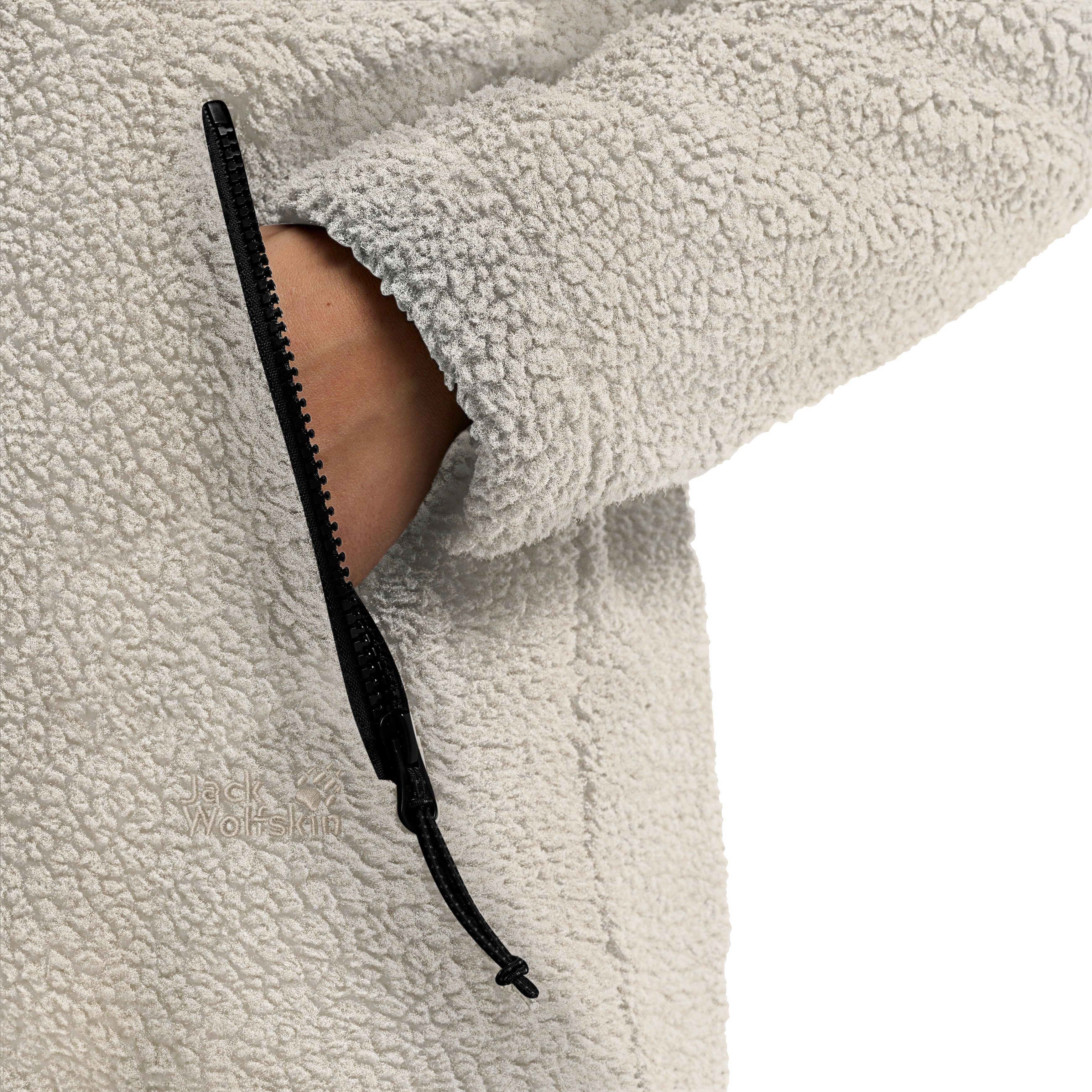 Jack Wolfskin Plüschjacke STONE LITE JKT W mit wärmender Funktion, windabweisend, atmungsaktiv, sportlicher Stil