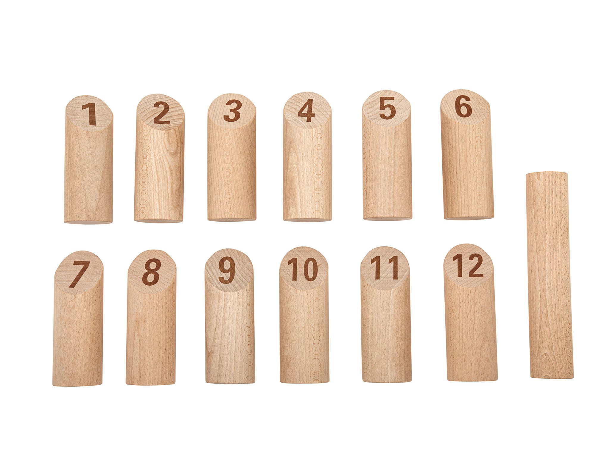 Playtive Spielzeug-Gartenset Wikingerschach, (Set, 13-tlg), aus Echtholz, inkl. Baumwollbeutel zum Verstauen