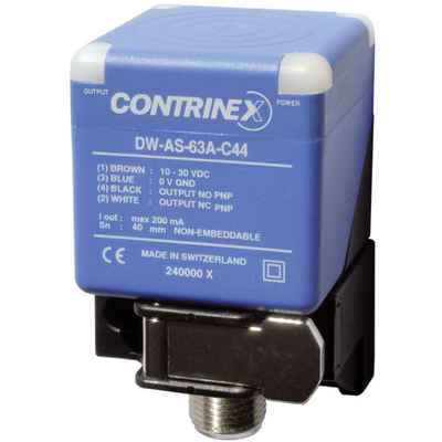 CONTRINEX Sensor Contrinex Induktiver Näherungsschalter 40 x 40 mm bündig PNP DW-AS-62A, (DW-AS-62A-C44)