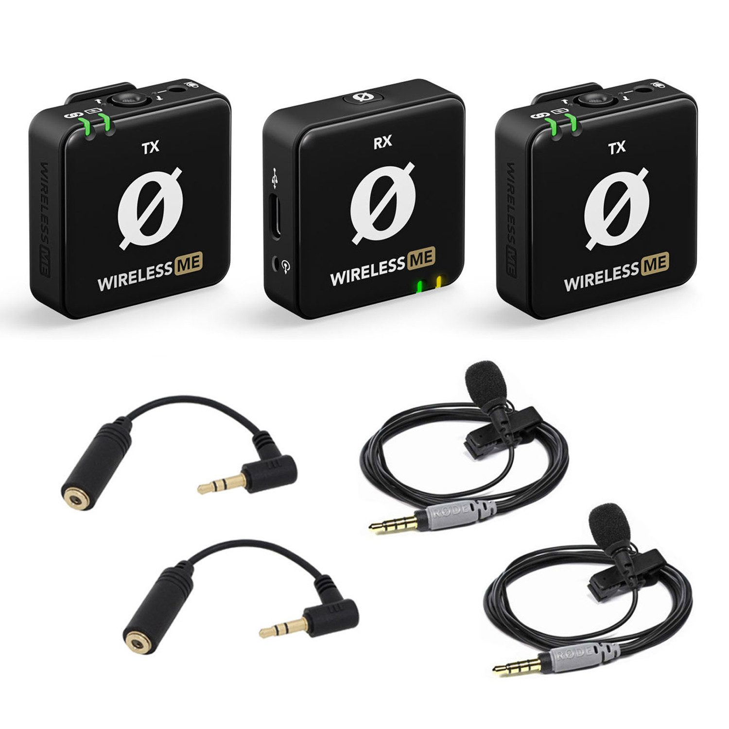 Rode Wireless ME Dual mit 2x Smartlav und 2x ADP03 Digitales Aufnahmegerät