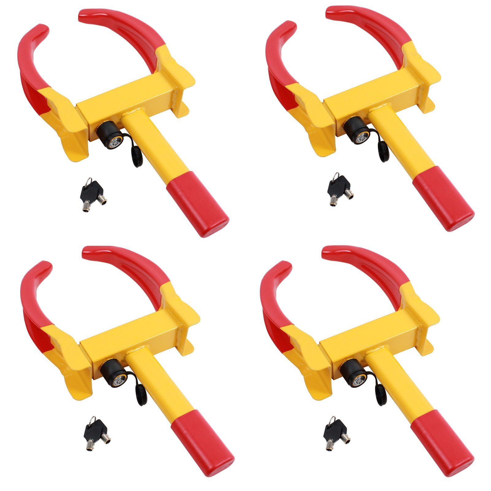 Radkralle Parkkralle mit Sicherheitsschloss, Reifenbreite 17-27,5 cm