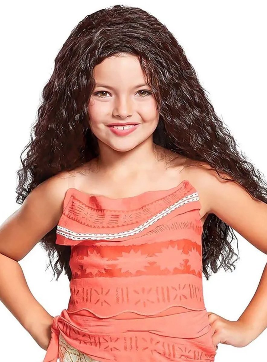 Rubie´s Kostüm-Perücke Disney's Vaiana Perücke für Kinder, Kinderperücke der pazifischen Prinzessin aus dem Disney-Film