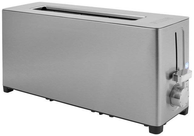 PRINCESS Toaster Princess 142401 Langschlitztoaster mit Brötchenaufsatz Edelstahl, 1050 W