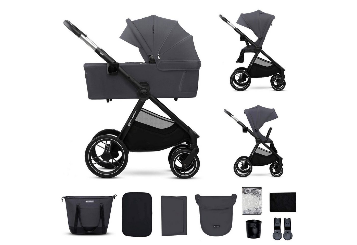 Thumbnail - Kinderkraft Kombi-Kinderwagen Kinderwagen 2in1 Nea / Kombikinderwagen
