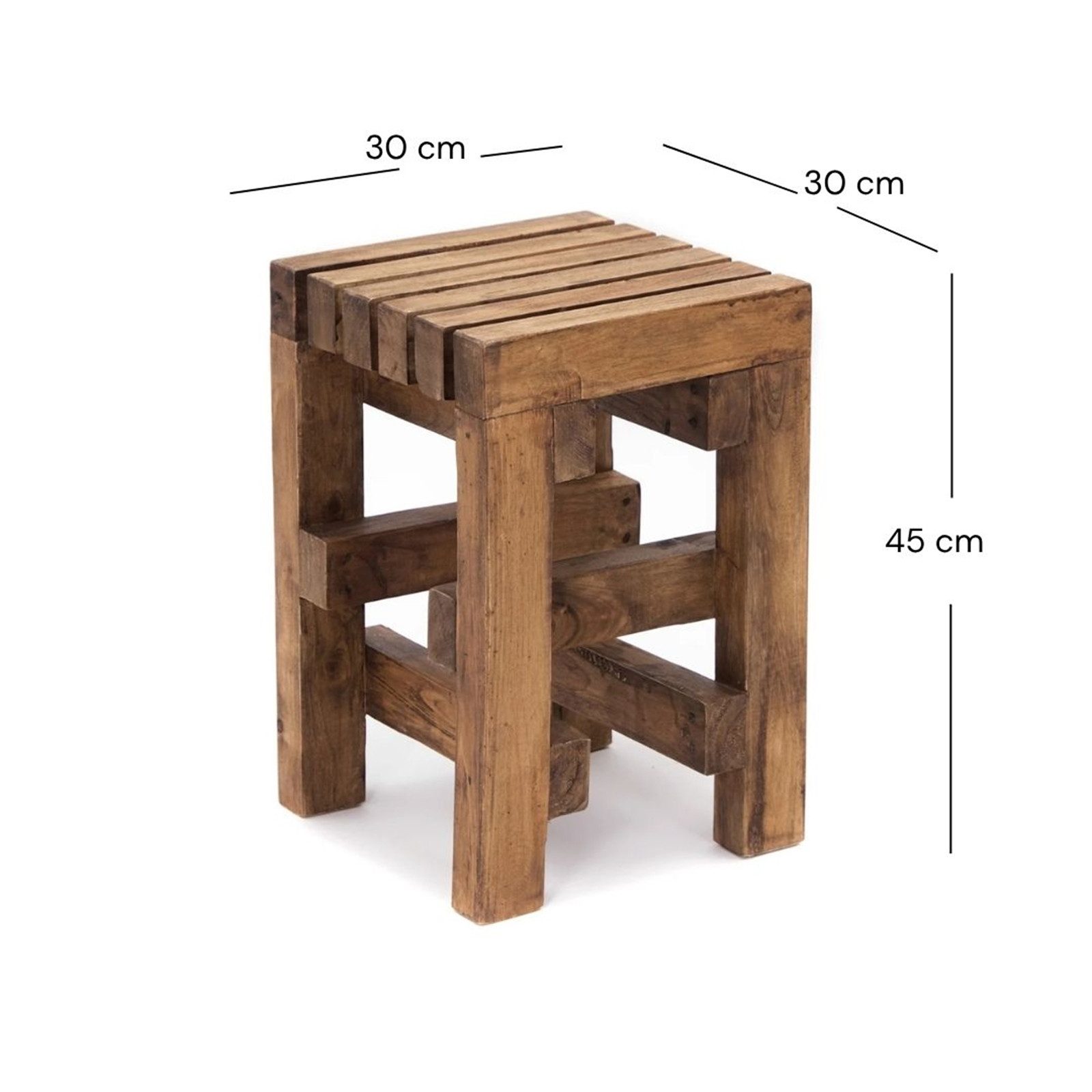 CREEDWOOD Hocker HOLZ HOCKER "TETRIS", Altholz günstig online kaufen