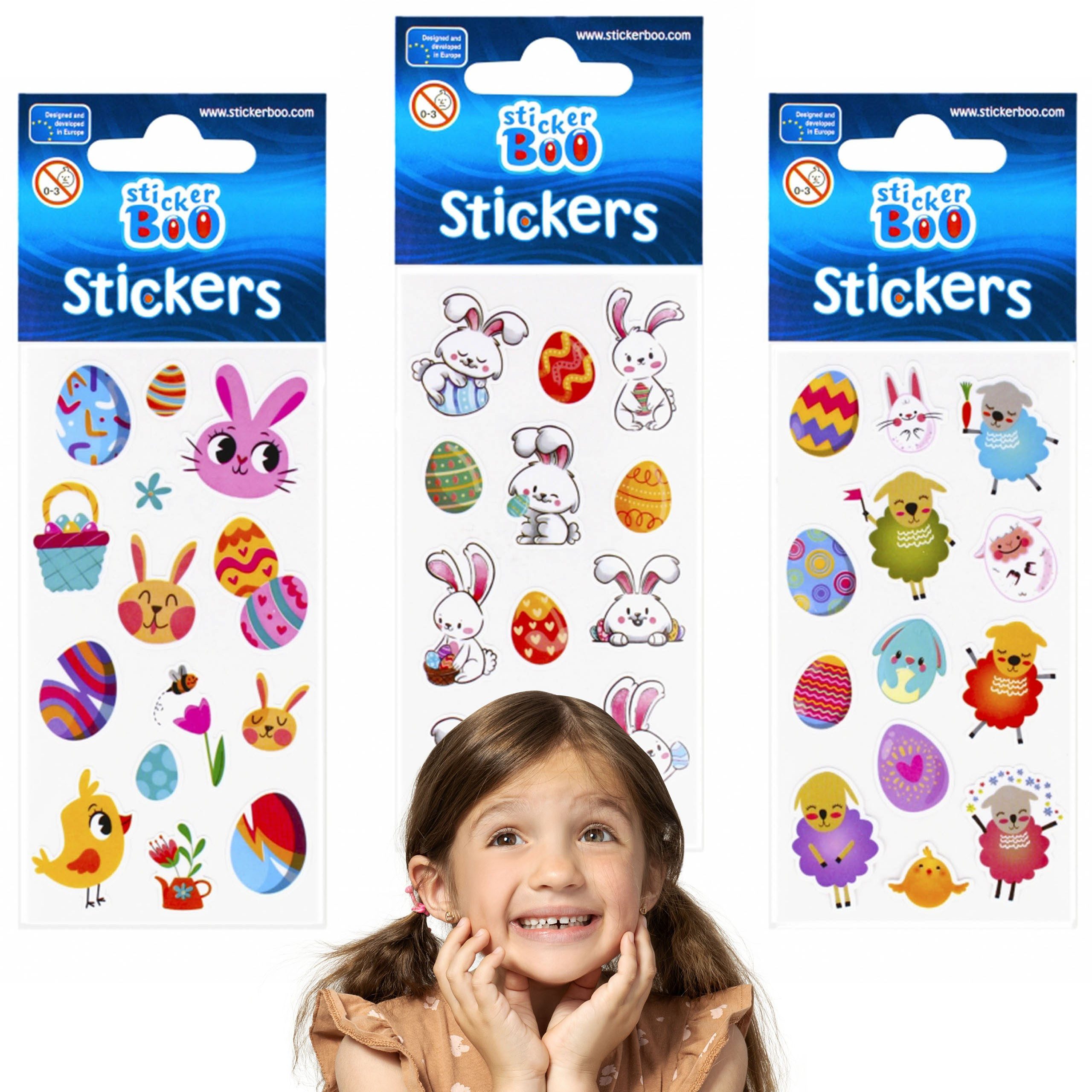 Sarcia.eu Stickerbuch Set mit bunten Osterstickern, Aufkleber für Kinder Einheitsgröße