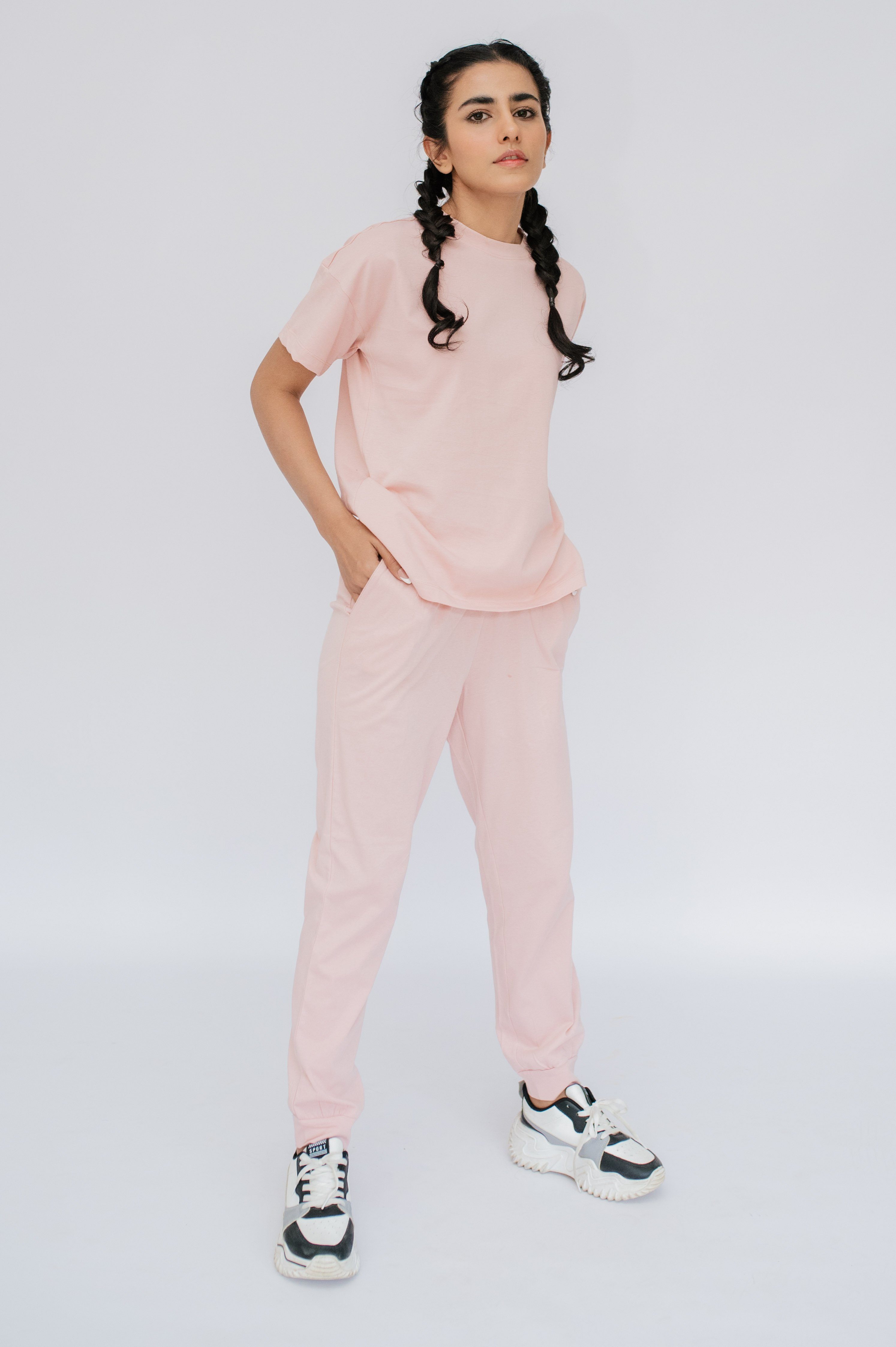 in Set OFF Pink Loungewear Pyjama hell SNOOZE