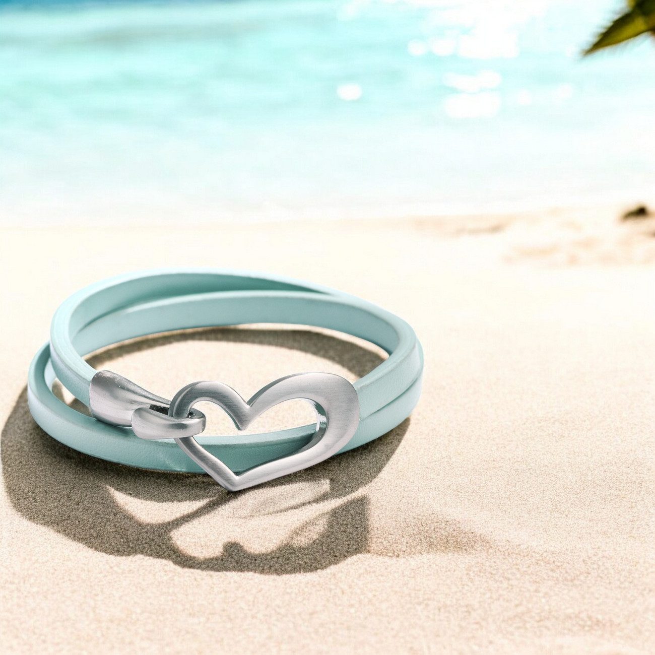 KARMA Wickelarmband Damen Herz PU Leder günstig online kaufen