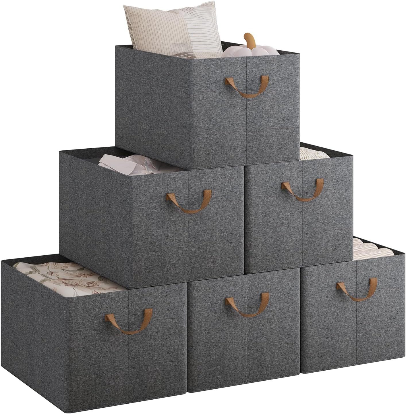 Woltu Aufbewahrungsbox (6 St), Aufbewahrungswürfel Stoff, mit Griffen, falt günstig online kaufen