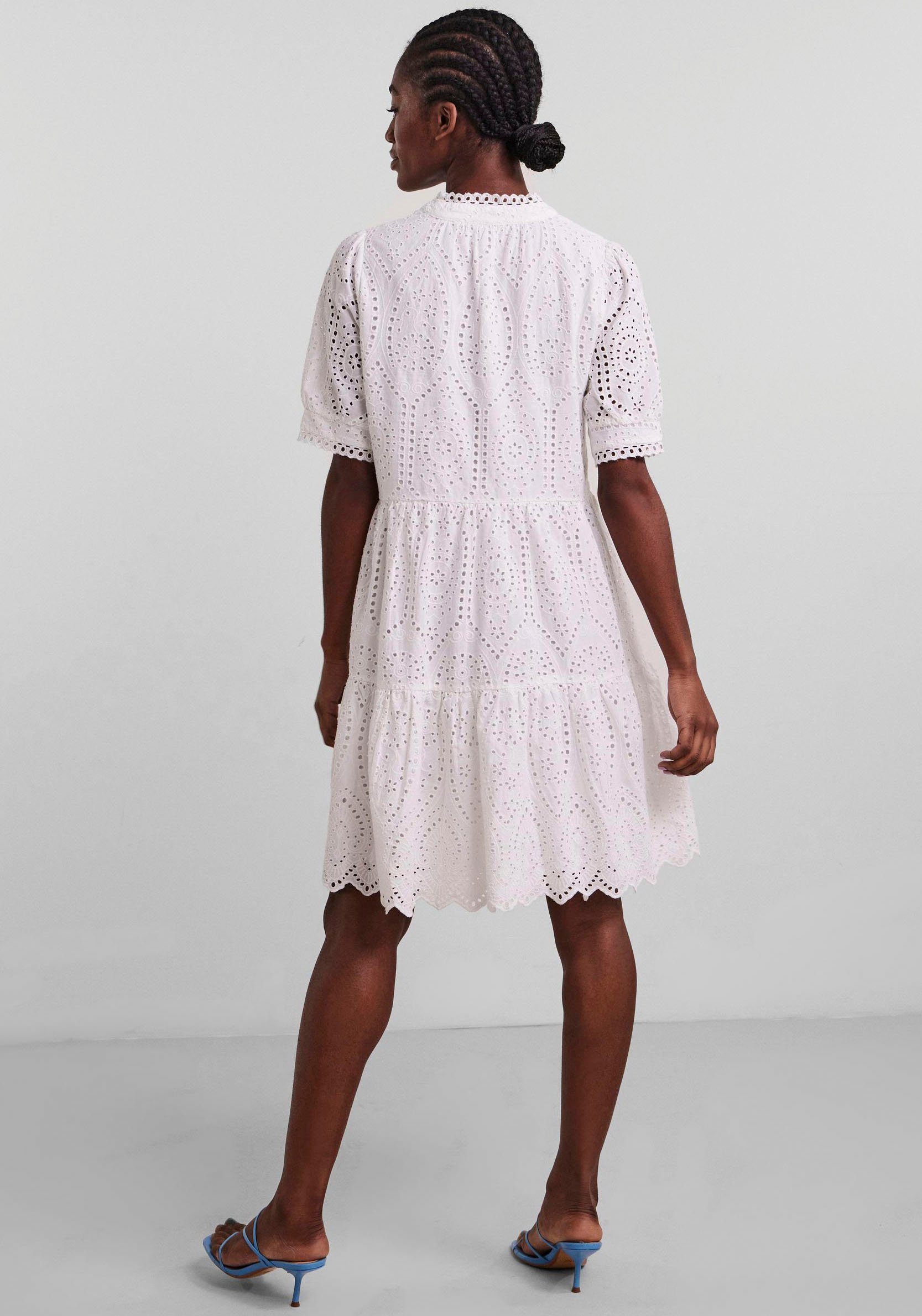 S. Y.A.S Blusenkleid white SS YASHOLI star NOOS DRESS