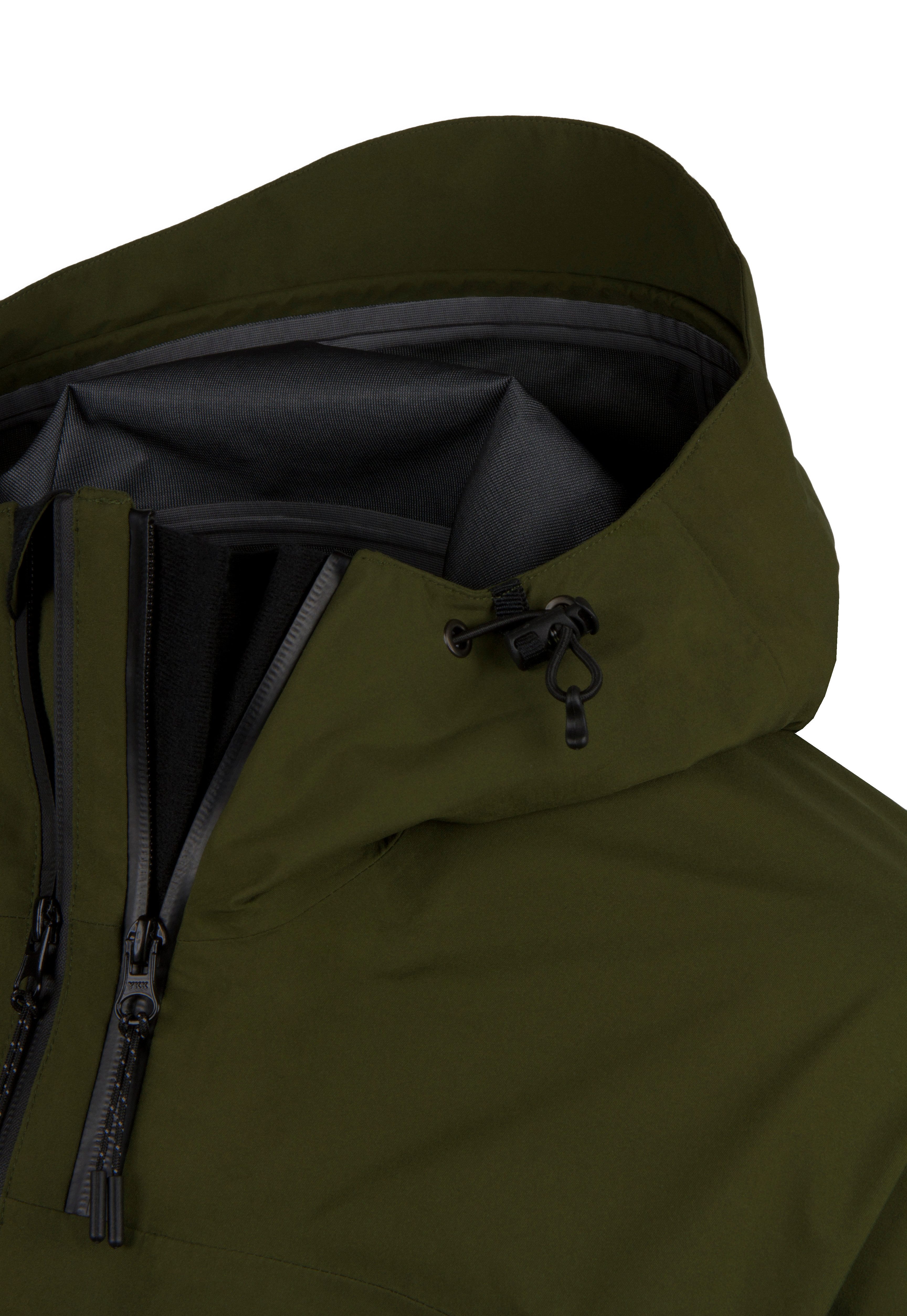 GUGGEN Mountain Hardshelljacke Herren Allwetter Hardshelljacke Regenjacke H07 Sport 3L Wanderjacke wasserdichte Membran, versiegelte Nähte, 4-Wege-Stretch, Skip – Bild 4 von 5