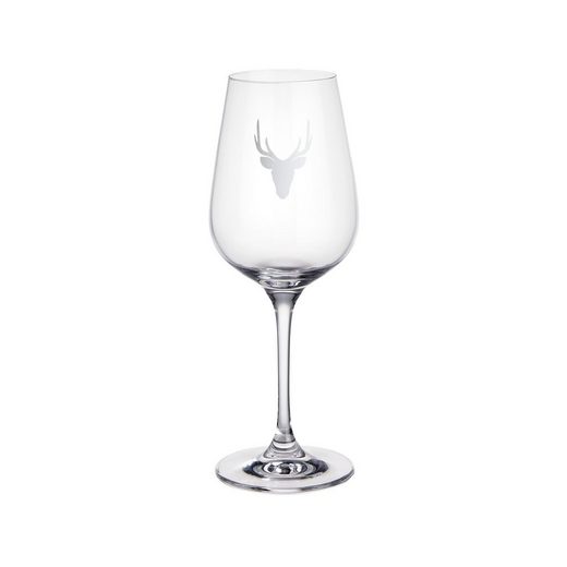 BUTLERS Weinglas »MOUNTAIN LOVE Weinglas mit Hirschkopf 360ml«, Glas