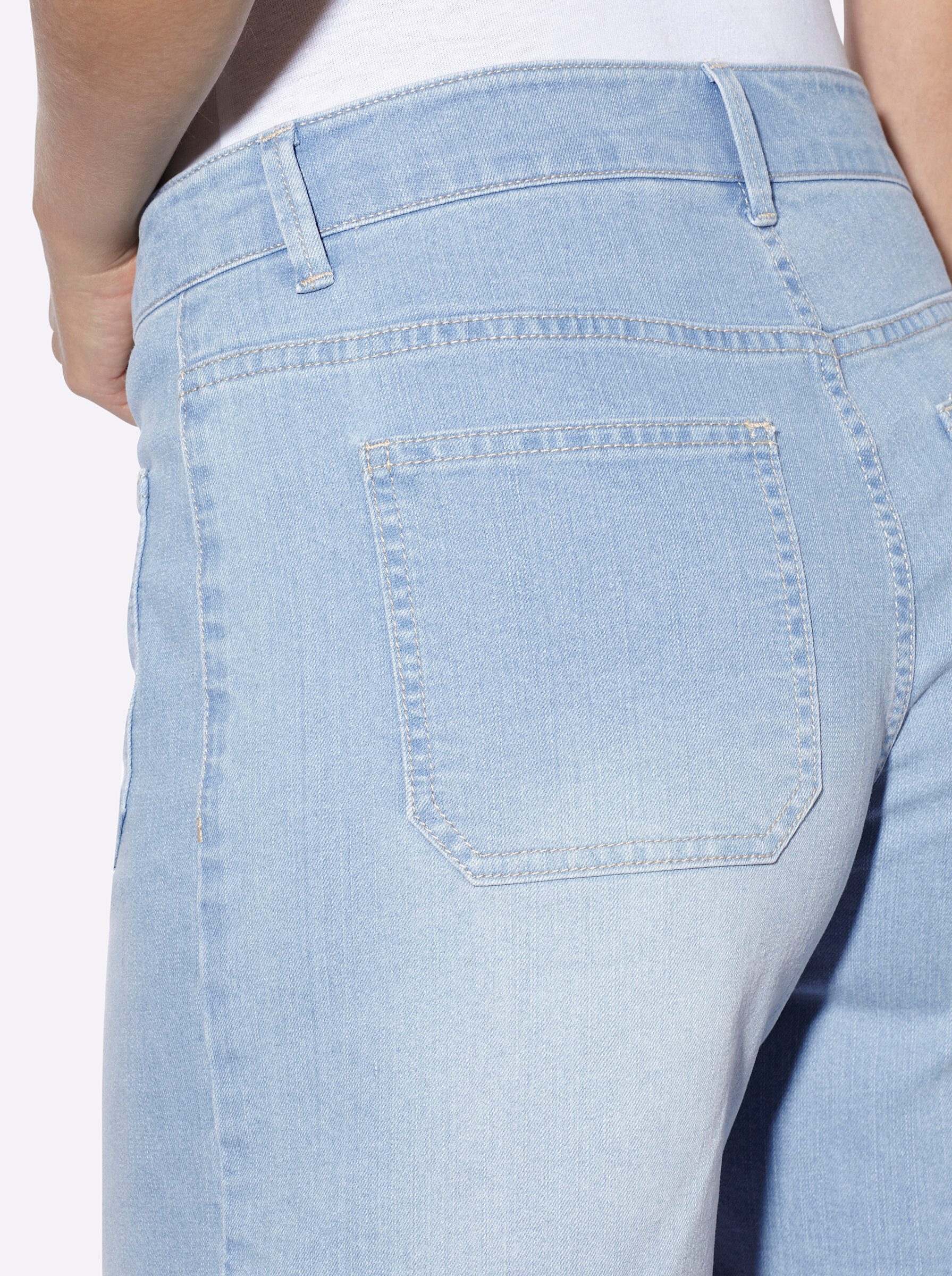 heine Jeansshorts Jeans-Shorts normal, 2 aufgesetzte Taschen