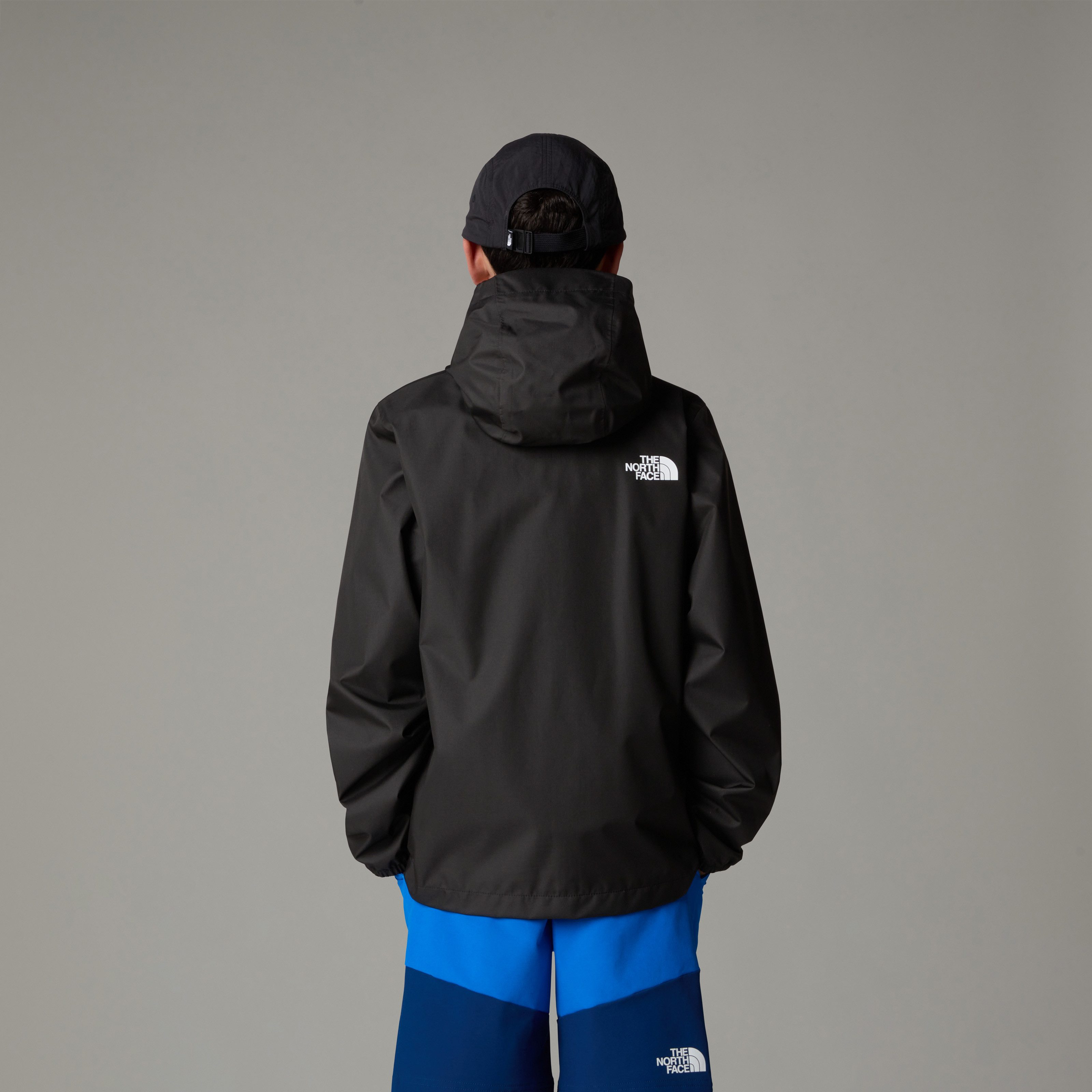 The North Face Regenjacke TEEN ZIPLINE RAIN JACKET für Jugendliche, mit fester Kapuze, mit RV-Garage