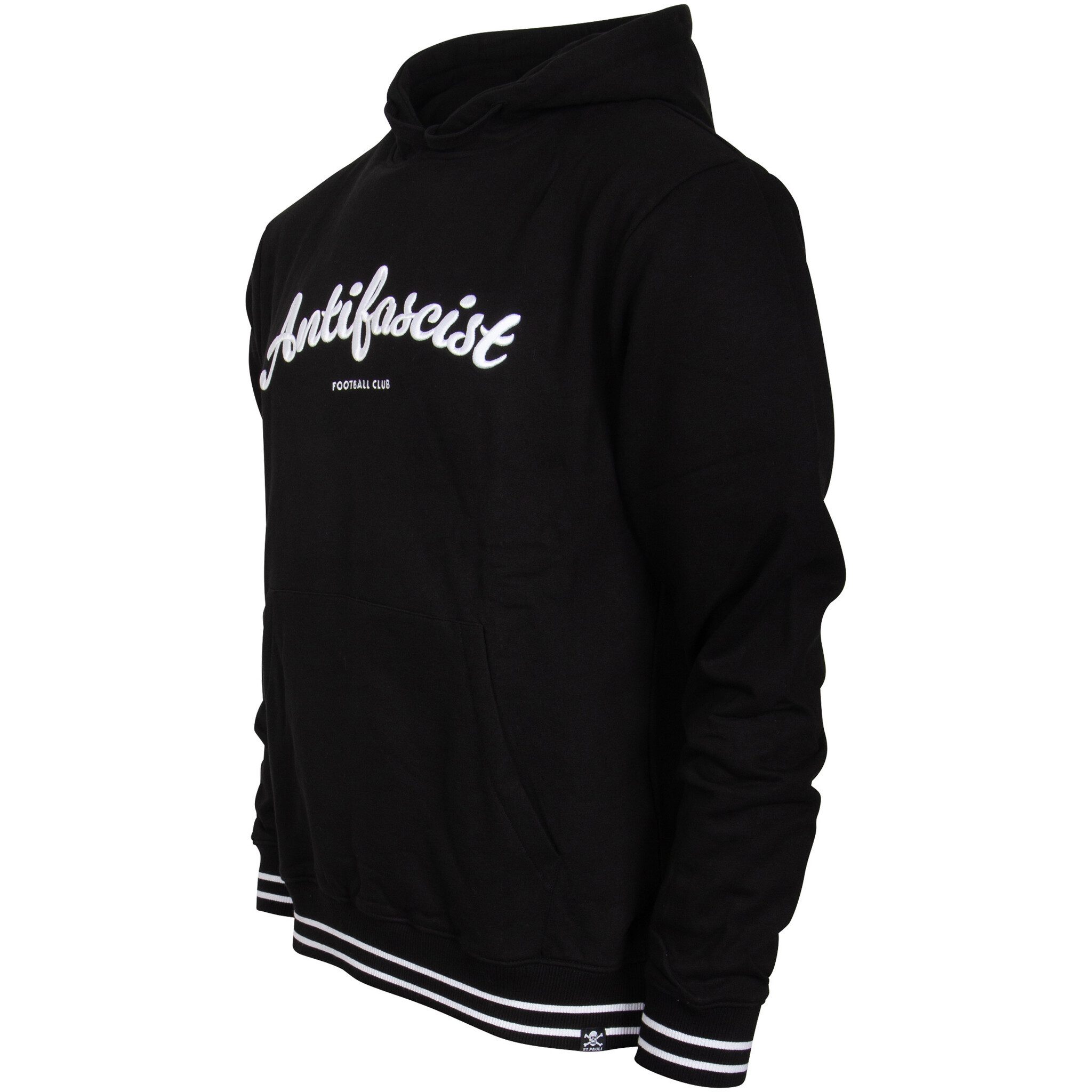 FC St. Pauli Kapuzenpullover FC St. Pauli - Kapuzenpullover "Antifascist Script" 3D Stick - schwarz
