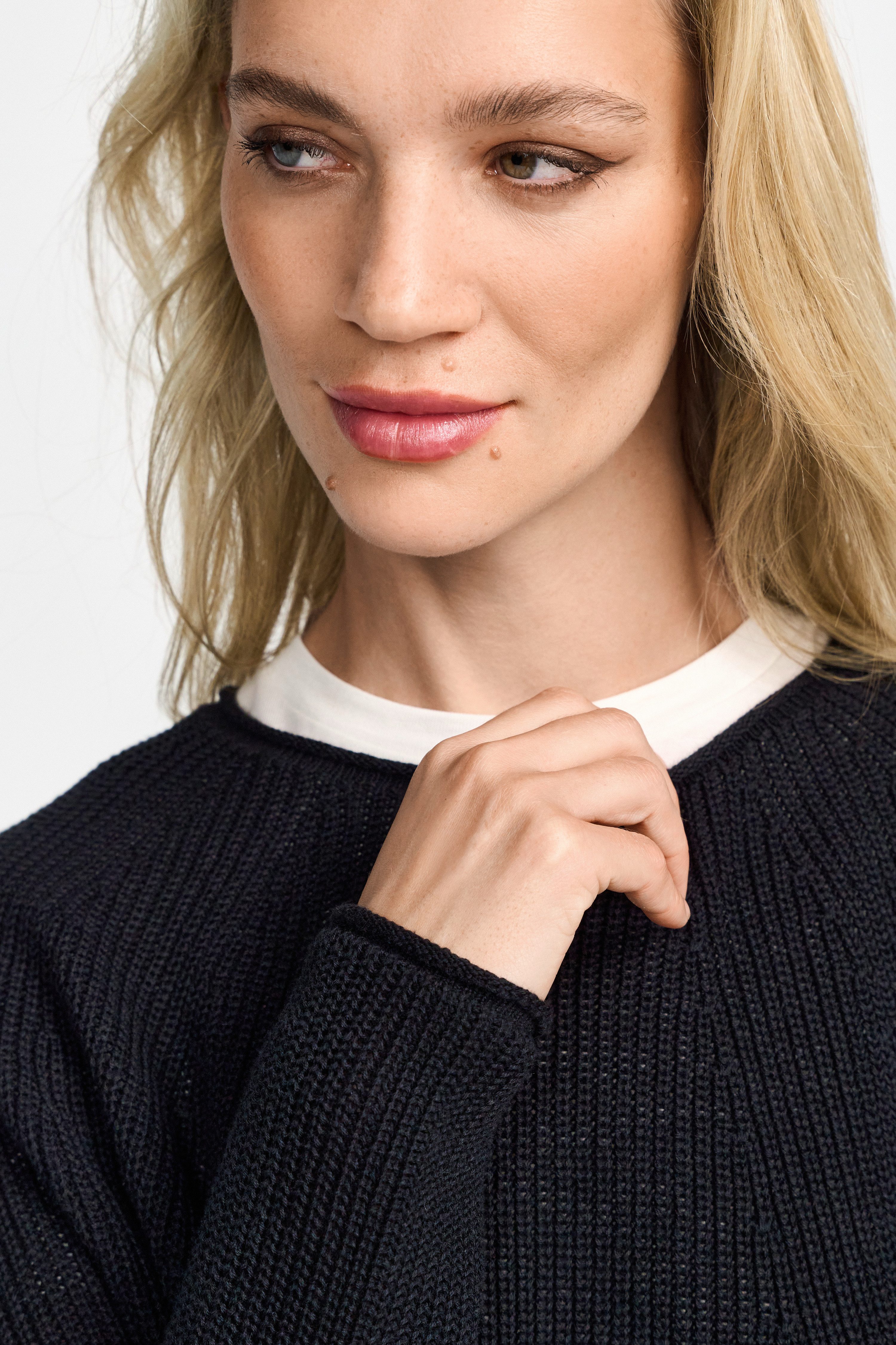 RICHROYAL Rundhalspullover Mit Rundhalsausschnitt günstig online kaufen