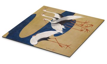 Posterlounge XXL-Wandbild Suzuki Kiitsu, Kraniche, Wohnzimmer Japandi Malerei