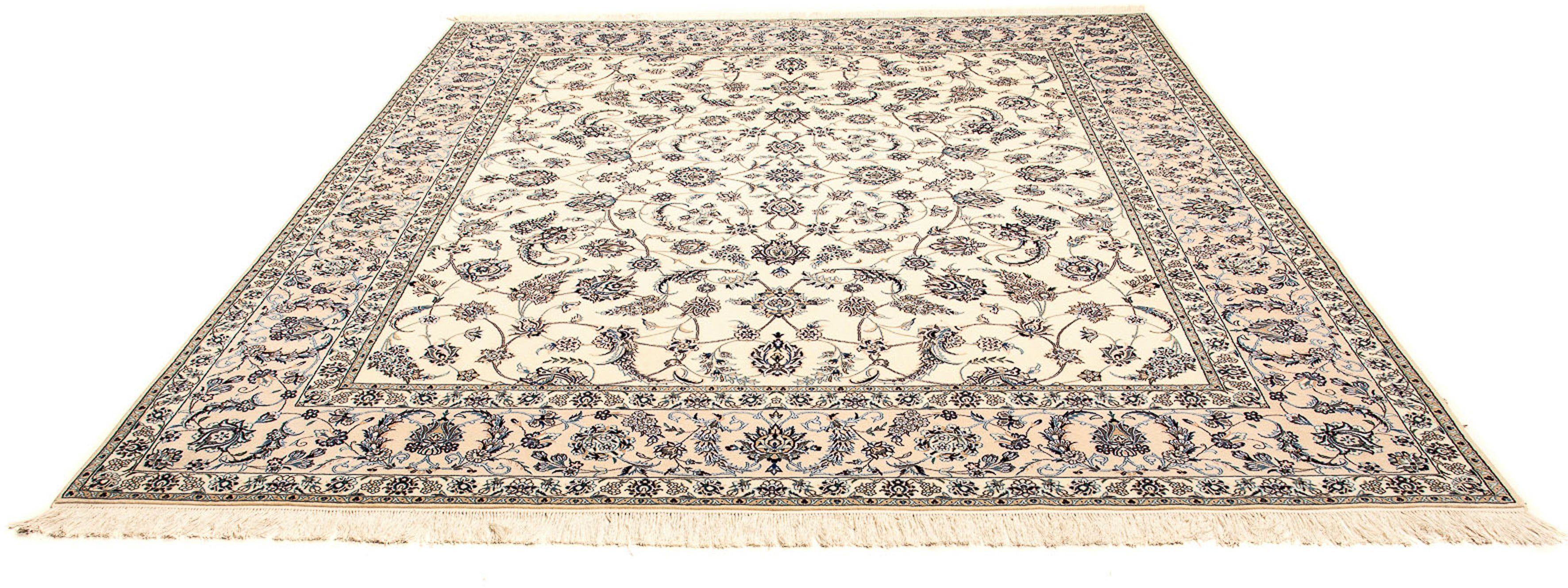 Orientteppich Perser - Nain - Premium - 313 x 260 cm - beige, morgenland, rechteckig, Höhe: 6 mm, Wohnzimmer, Handgeknüpft, Einzelstück mit Zertifikat