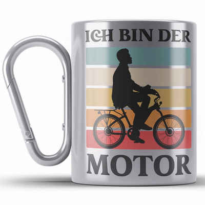 Trendation Thermotasse Fahrradfahrer Geschenk Edelstahl Tasse mit Spruch Rennrad Mountainbike