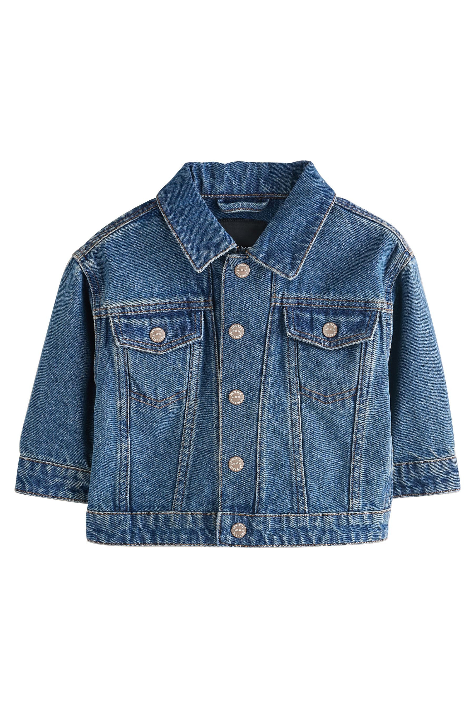 Next Jeansjacke Denim-Jacke aus 100 % Baumwolle (1-St)