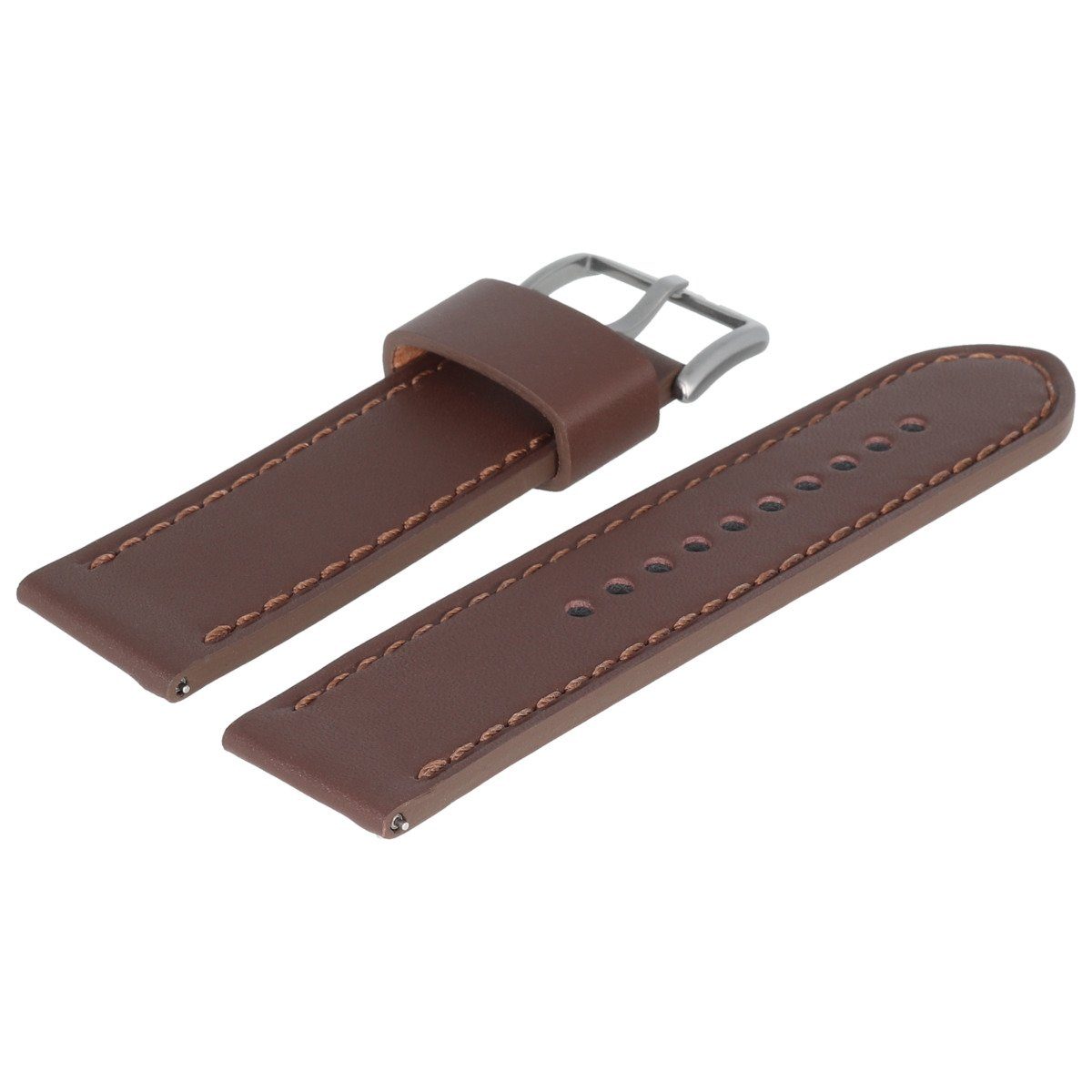 Fossil Uhrenarmband 24mm Leder Braun JR-1424