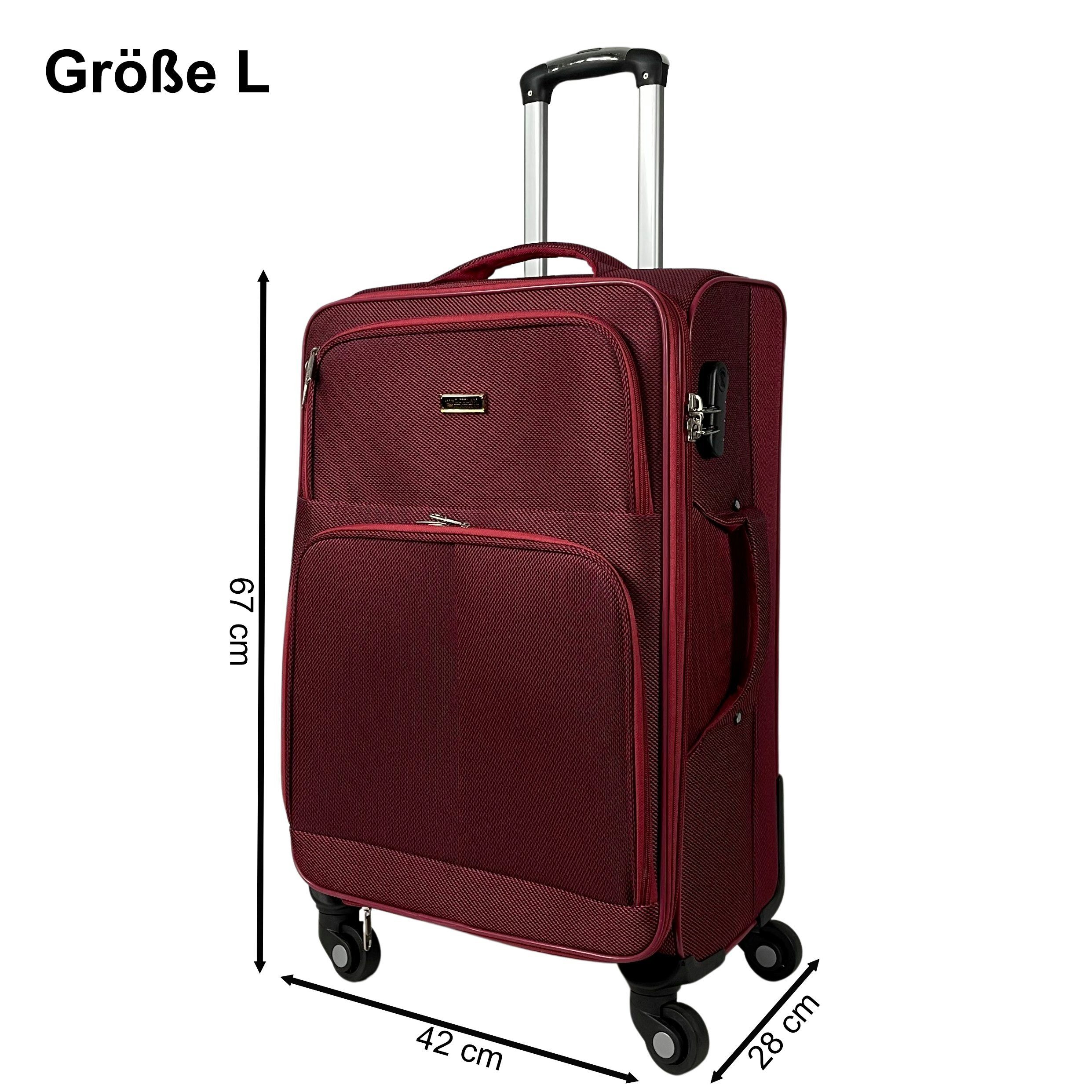 MTB Koffer 3090 Stoffkoffer 4-Rollen Trolley Koffer Reisekoffer Reisetasche günstig online kaufen