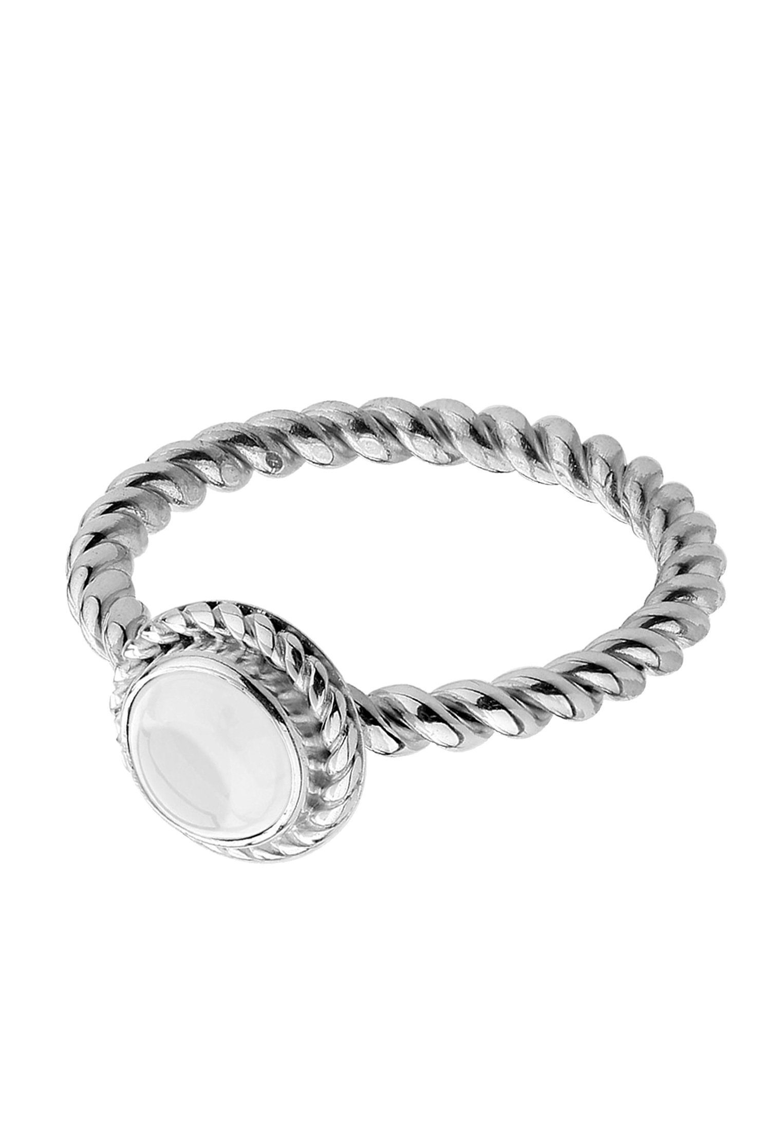 Nenalina Fingerring Bergkristall Geburtsstein April Trend günstig online kaufen