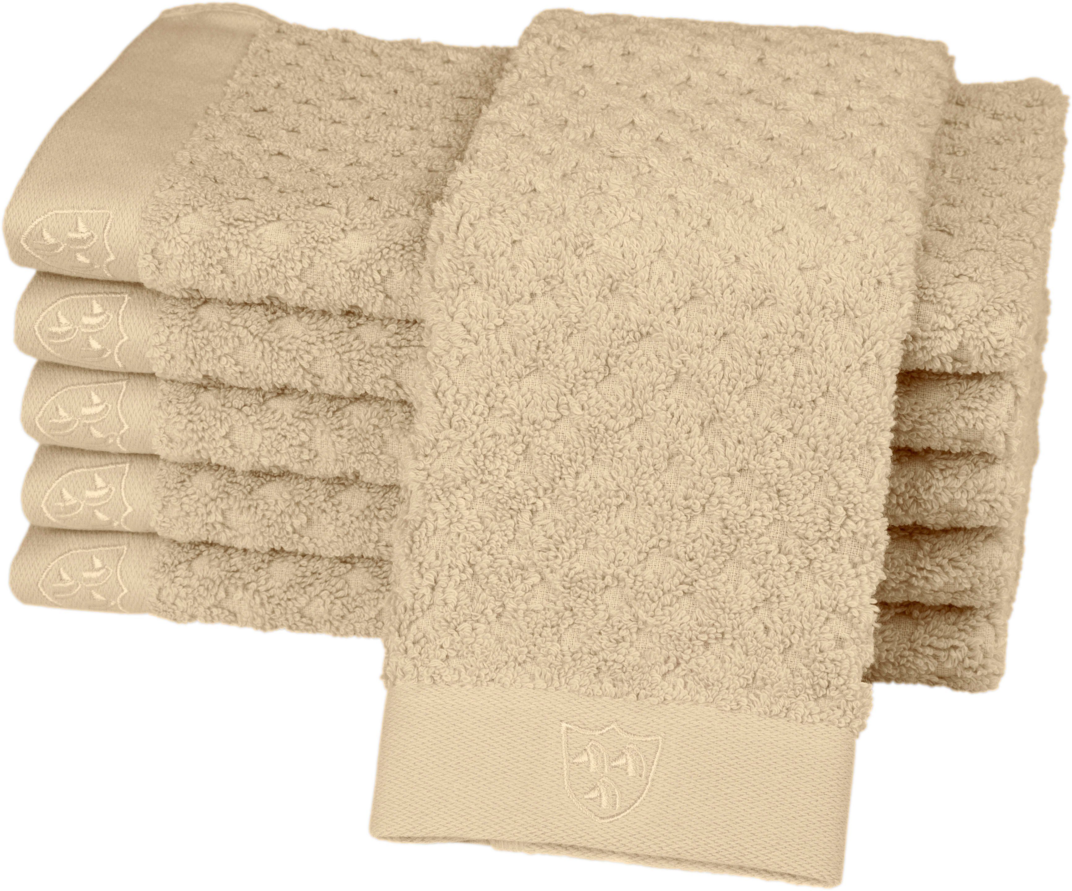 ROSS Gästehandtücher Harmony, Frottier (Packung, 6-St), 100 % Baumwolle, Ho günstig online kaufen