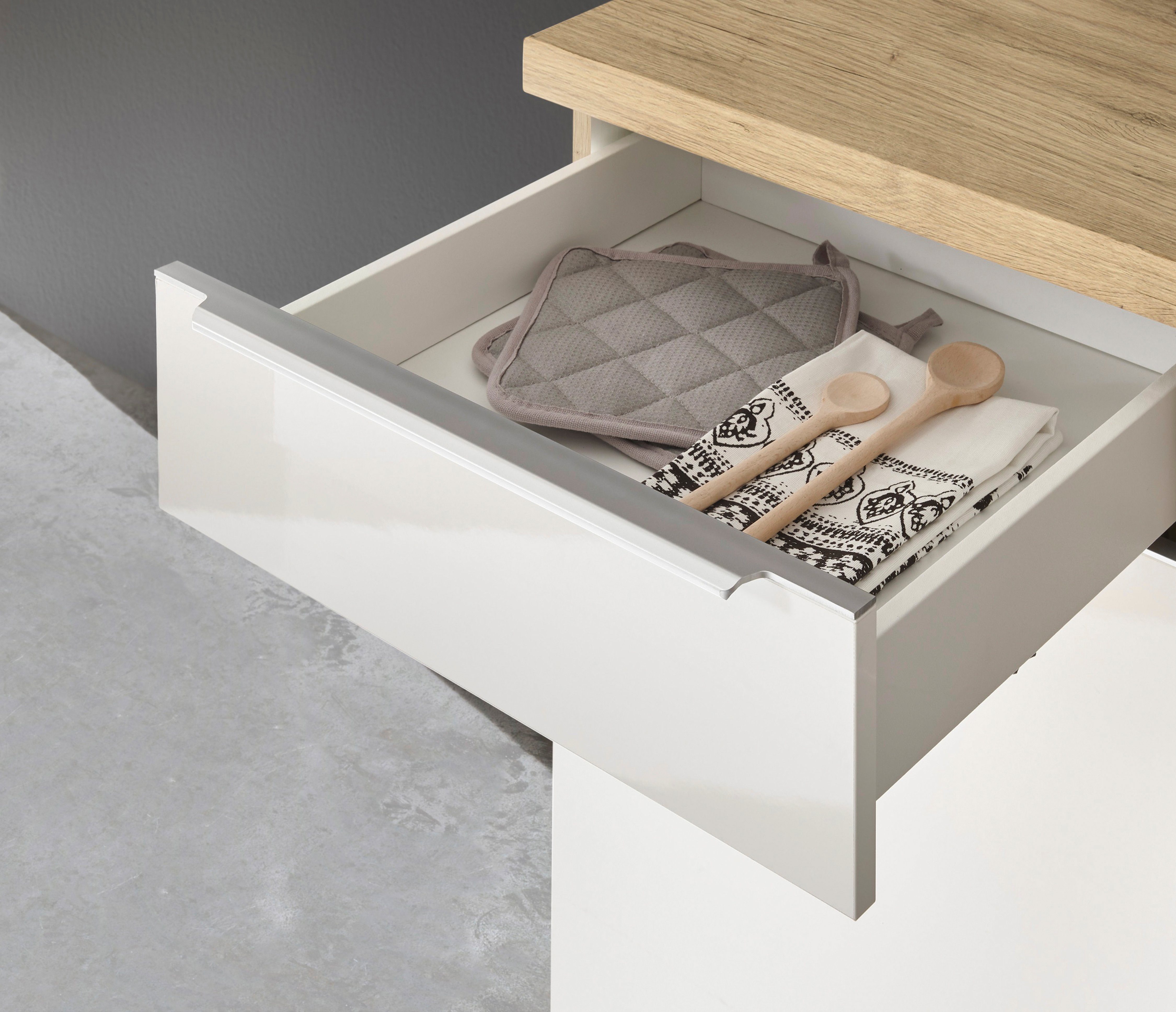 RESPEKTA Winkelküche Safado aus der Serie Marleen, Breite 220 cm, mit Soft-Close, in exklusiver Konfiguration für OTTO – Bild 4 von 5
