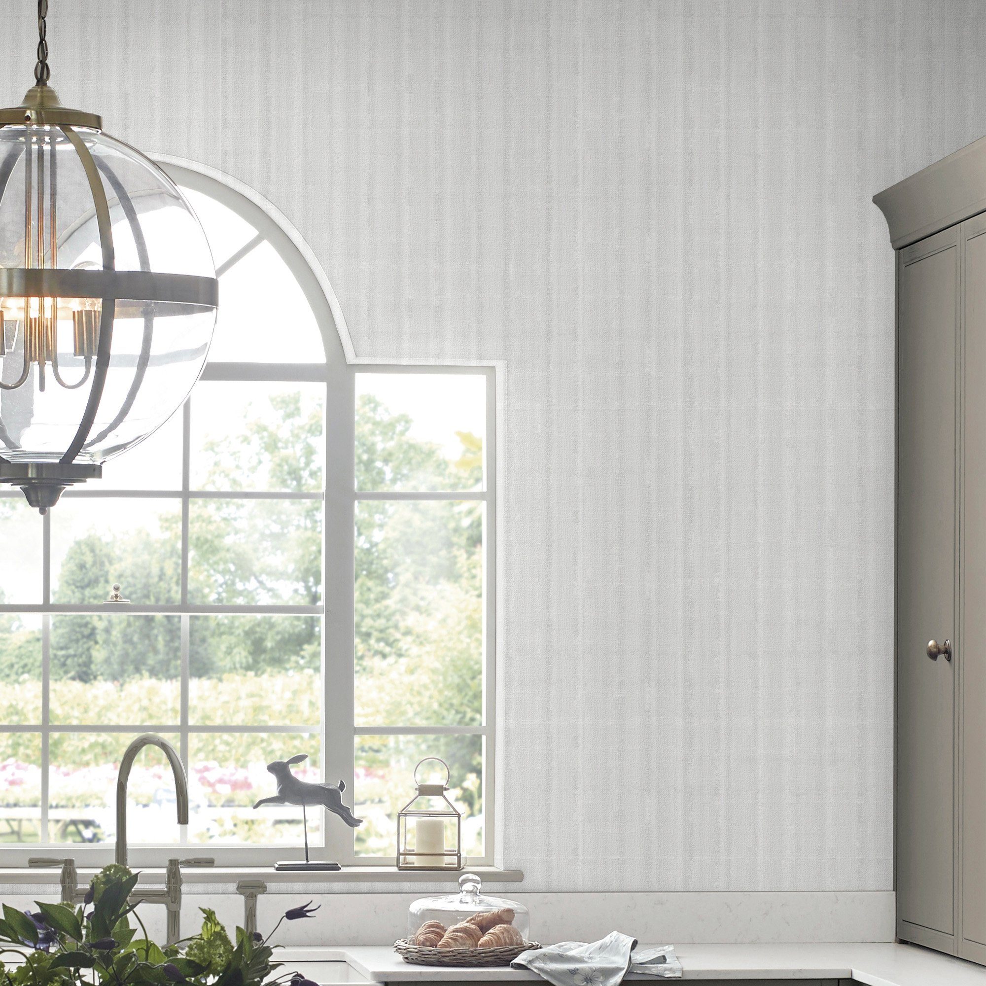 LAURA ASHLEY Vliestapete Canvas, aufgeschäumt, botanisch, FSC® zertifiziert, mit lebhaftem Druck, 10 Meter Länge