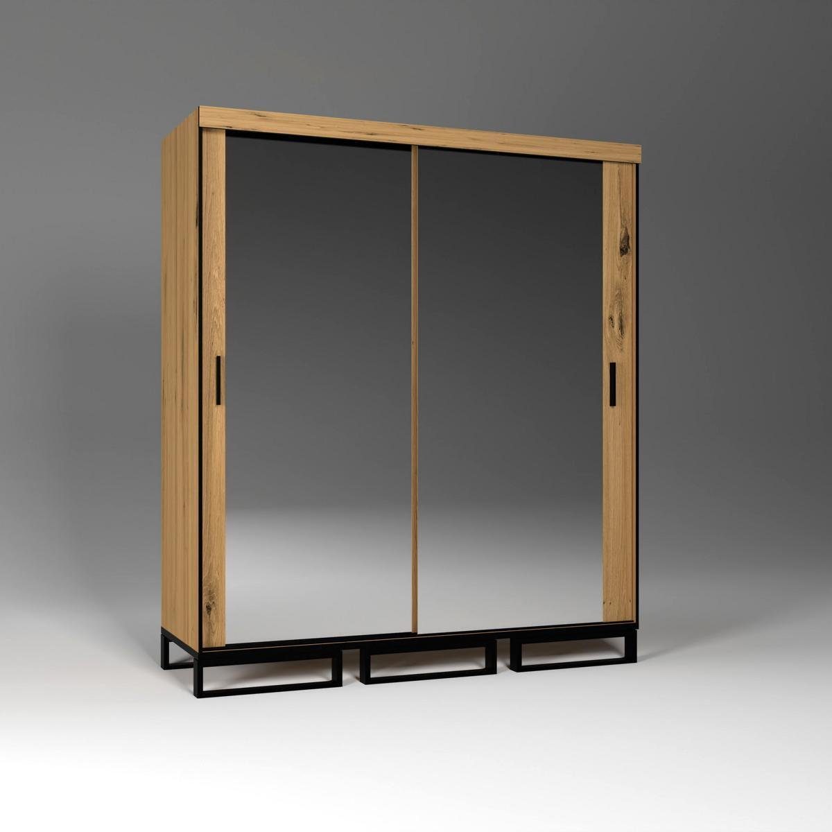 JVmoebel Kleiderschrank Kleiderschrank Kommodenschrank Design Vitrine XXL Regal Loft