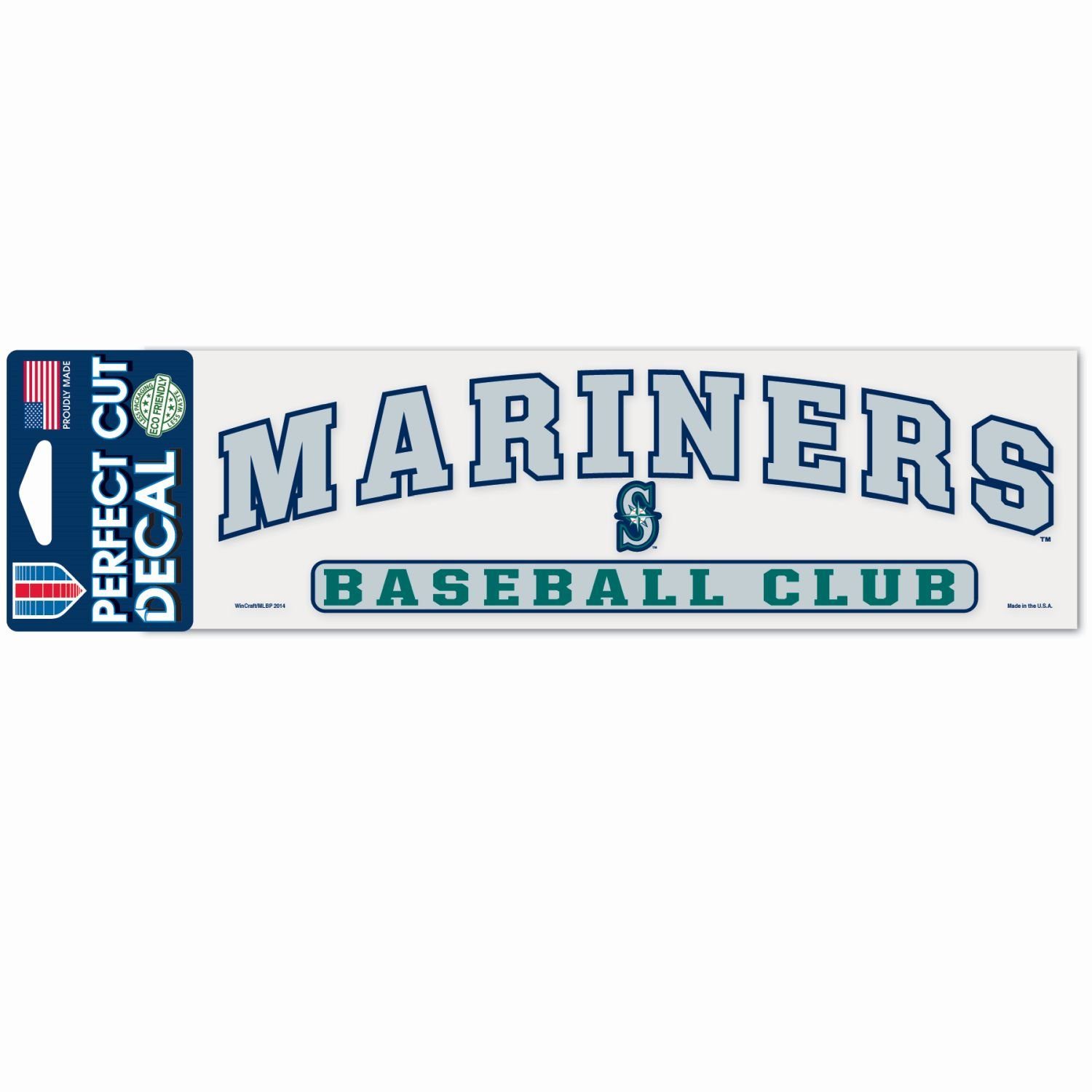 Mariners Perfect 8x25cm Cut MLB Seattle WinCraft Aufkleber Wanddekoobjekt
