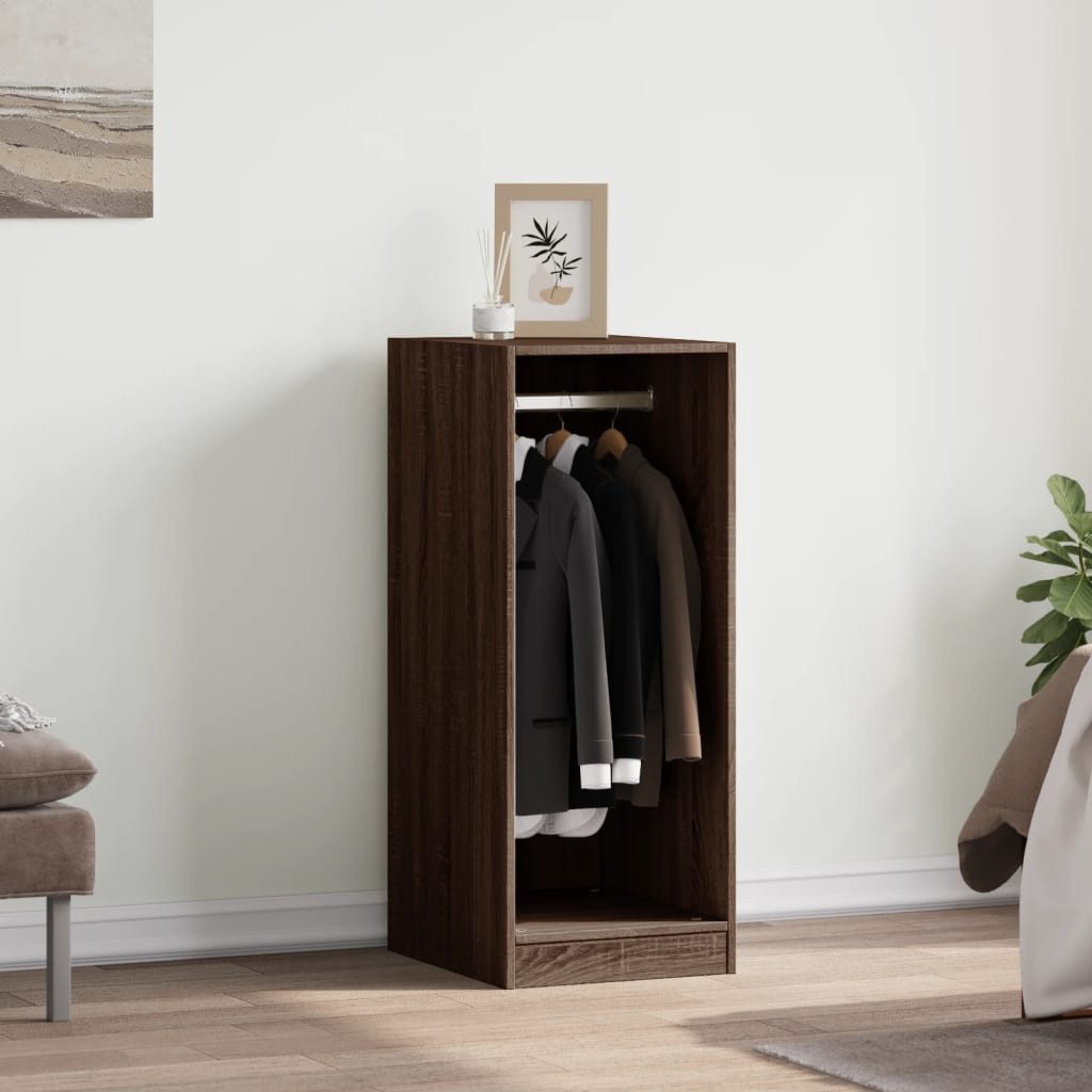 vidaXL Kleiderständer Kleiderschrank Braun Eichen-Optik 48x41x102 günstig online kaufen