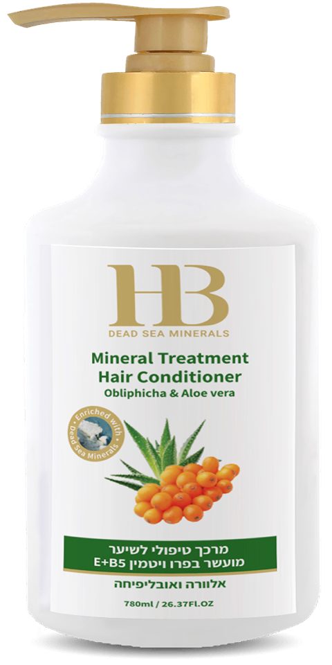 H.B. Dead Sea Minerals Haarspülung Health&Beauty Haarspülung mit Obliphicha & Aloe Vera, 780 ml, Sanddornextrakt, Mineralienkomplex, Jojobaöl, Aloe Vera, Vitamin E